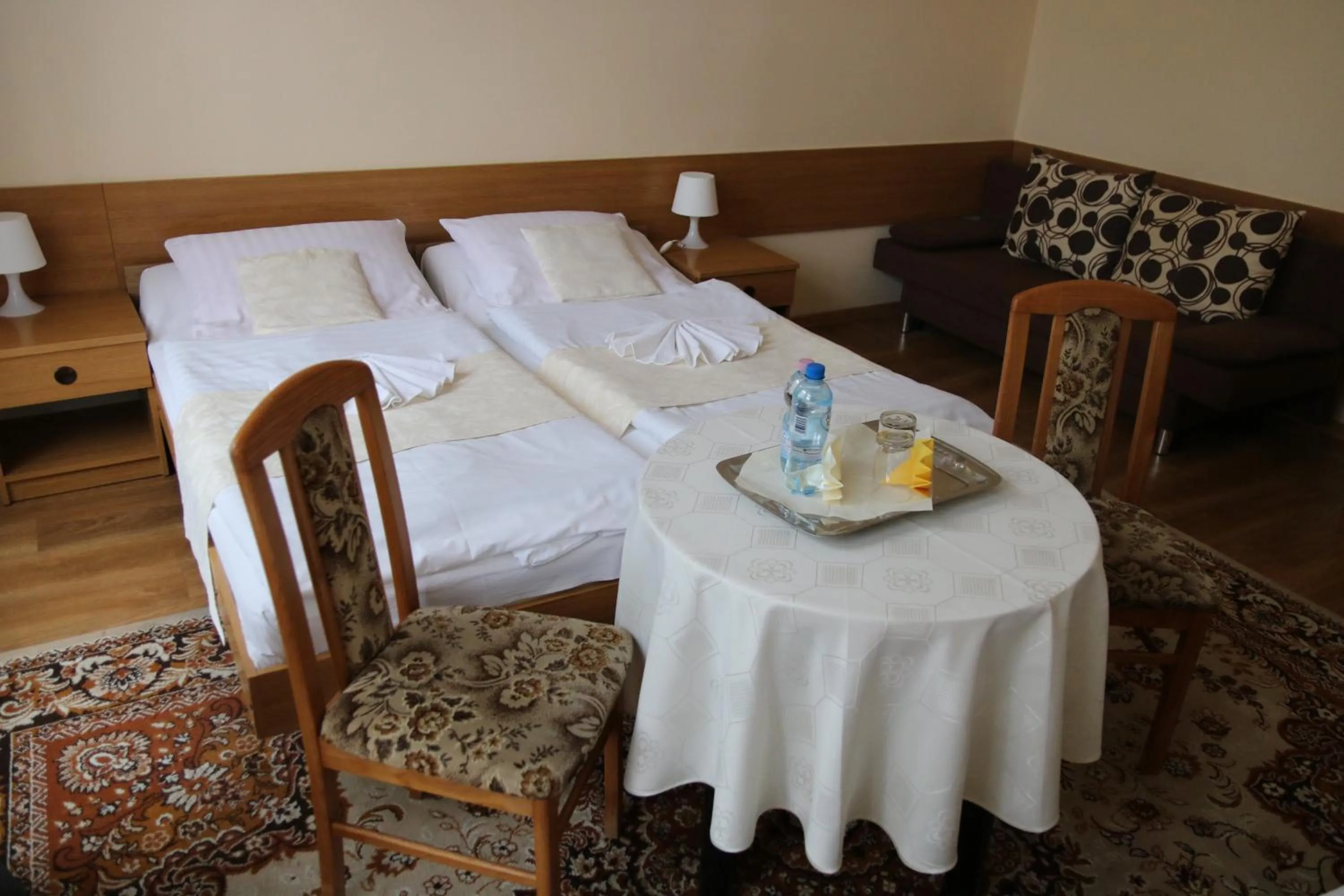 Bed in Hotel Polonia