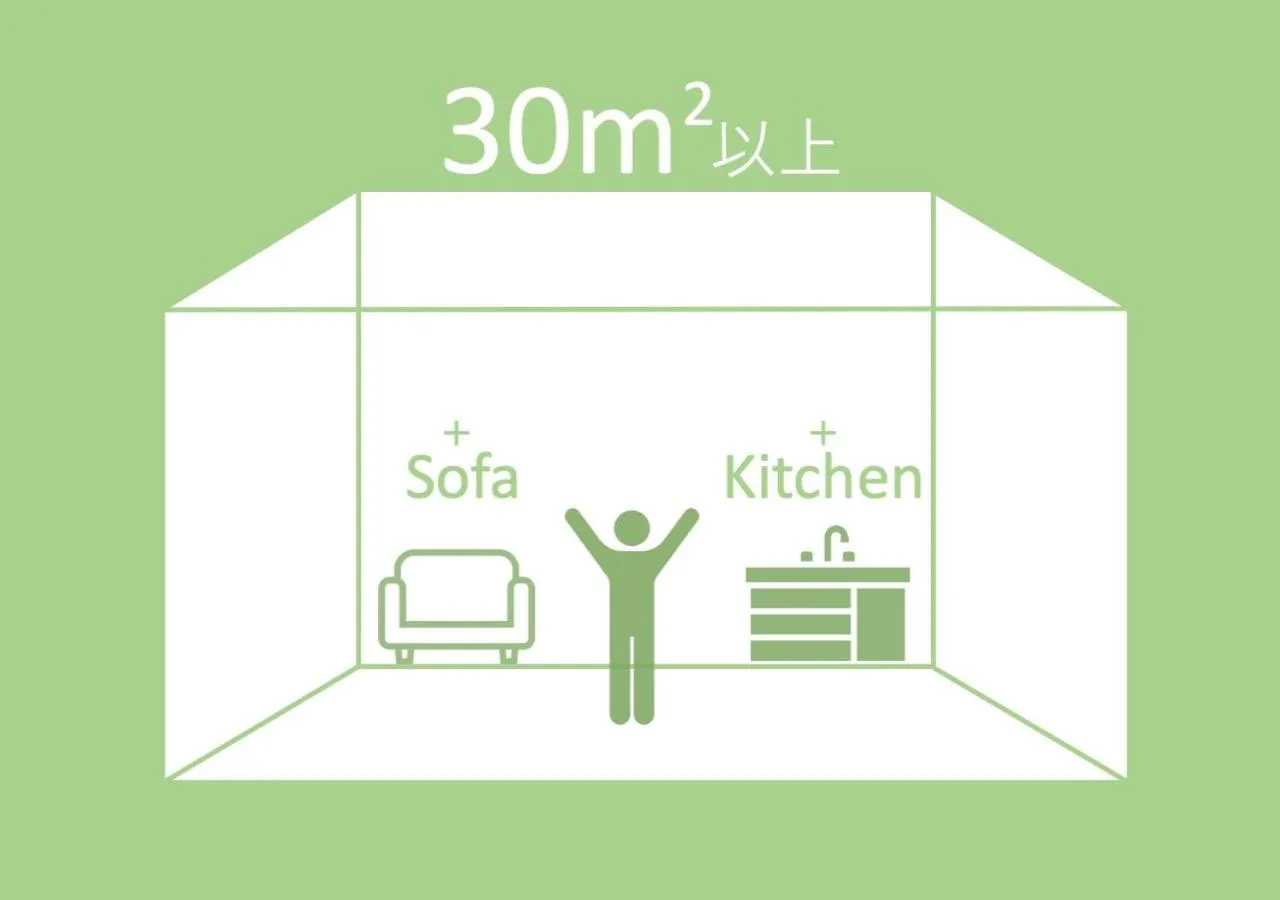 Photo of the whole room in GRAND BASE Hakata Haruyoshi