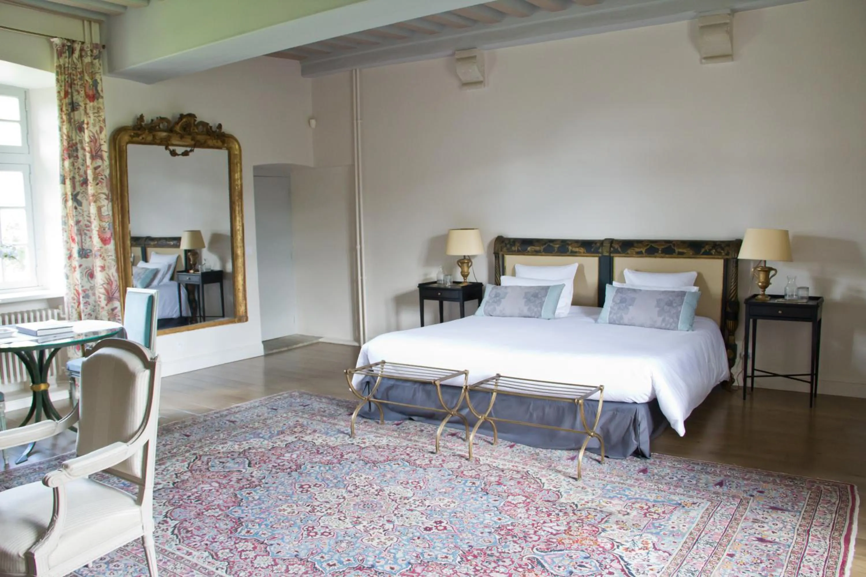 Bedroom, Bed in Le Manoir de La Fieffe