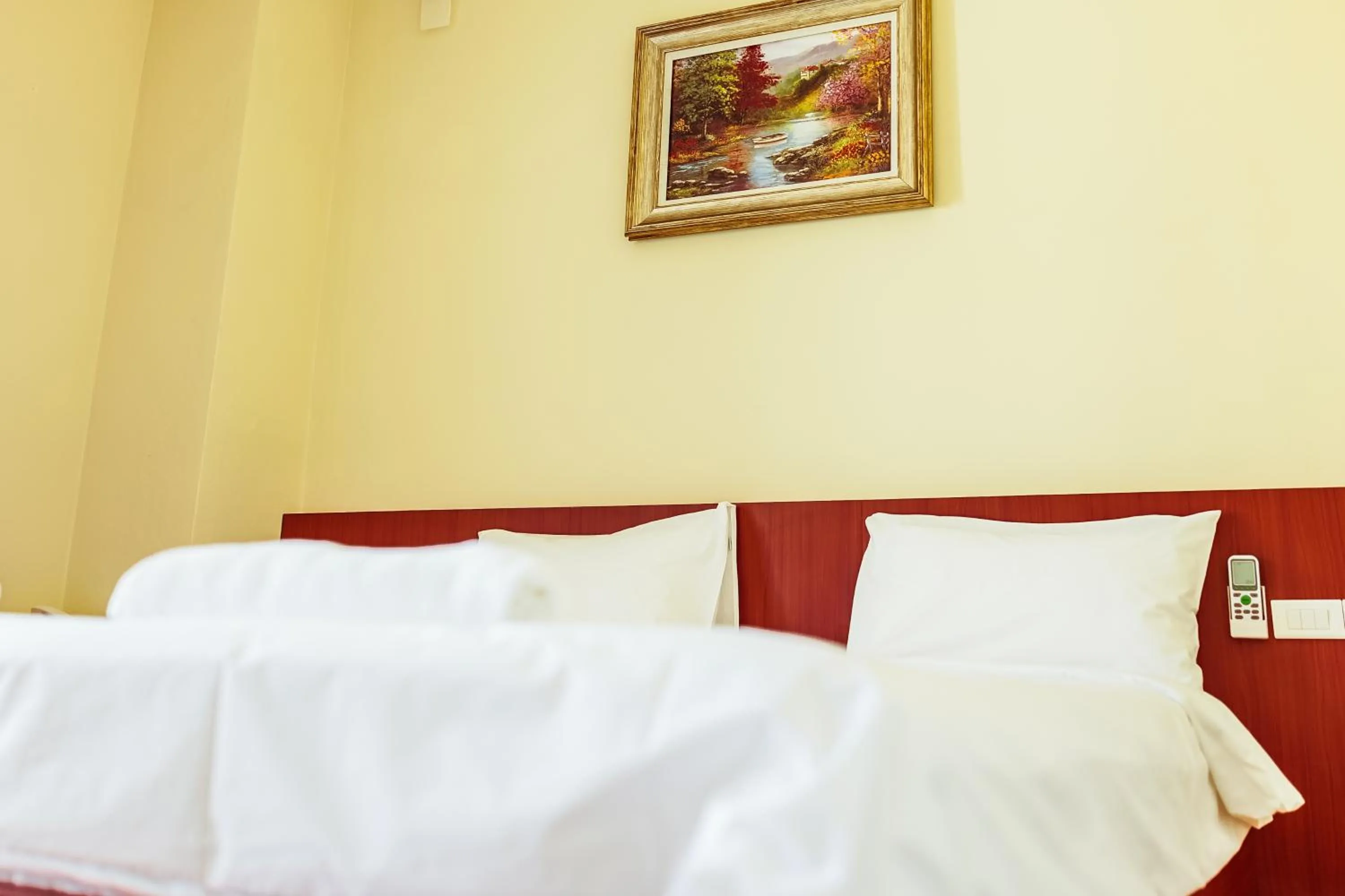 Bed in Douangpraseuth Hotel