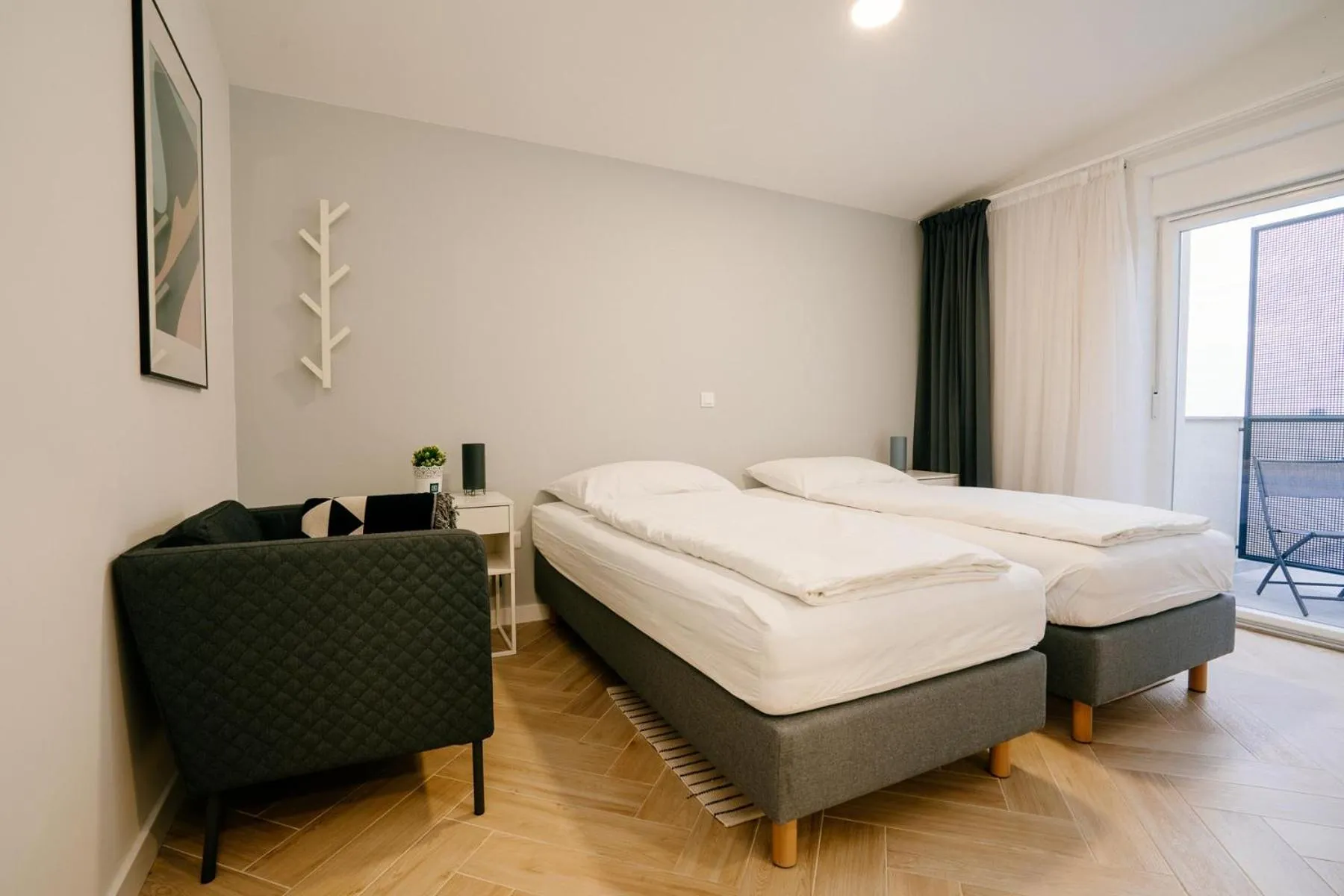 Bedroom, Bed in Rooms at Zajčeva 34