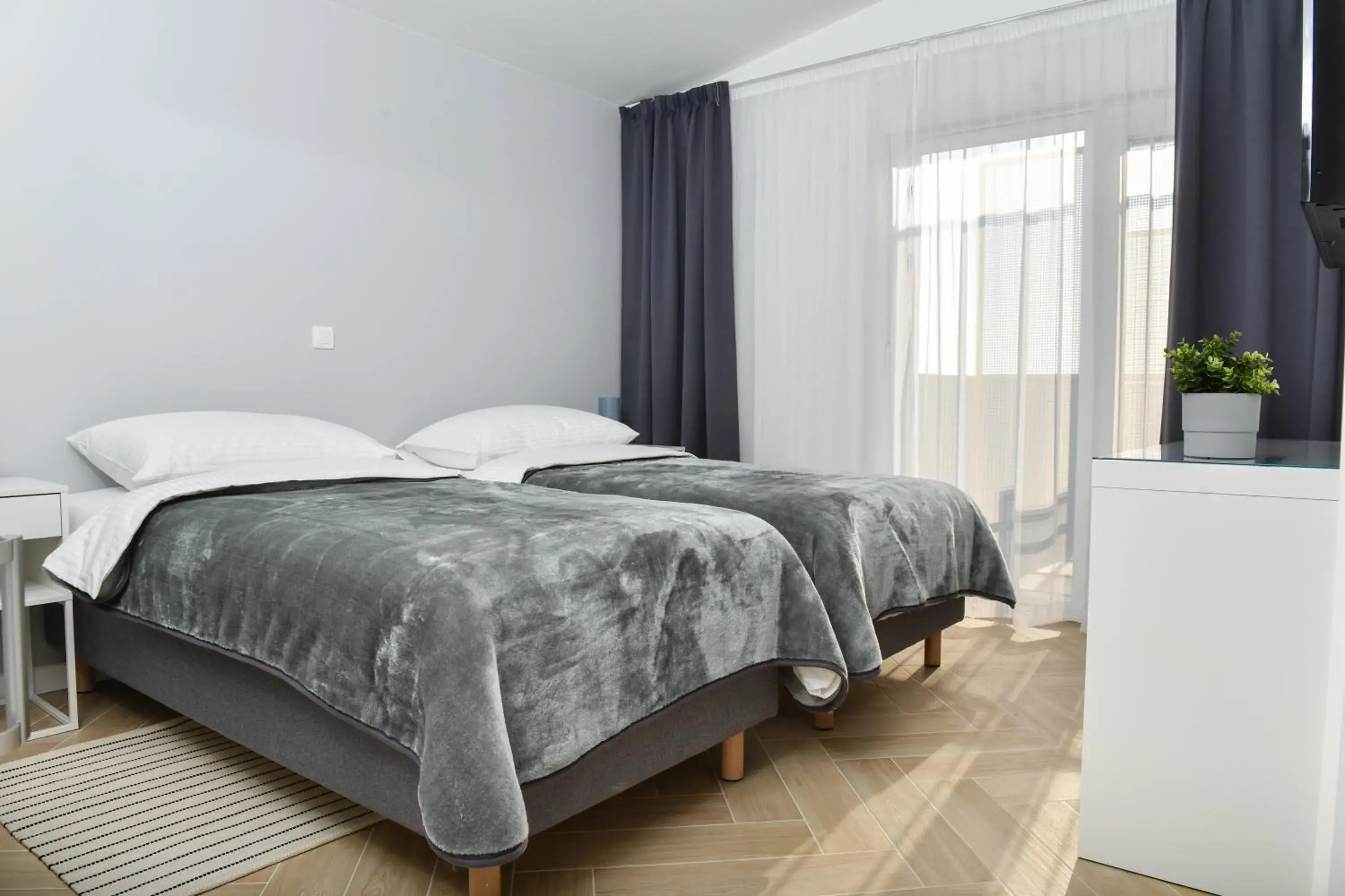 Superior Twin Room with City View in Rooms at Zajčeva 34 Superior Twin Room with City View in Rooms at Zajčeva 34