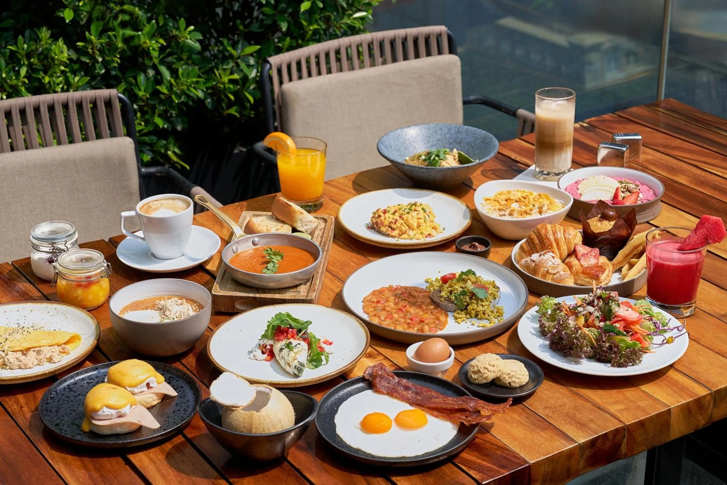 Breakfast in W Bangkok Hotel