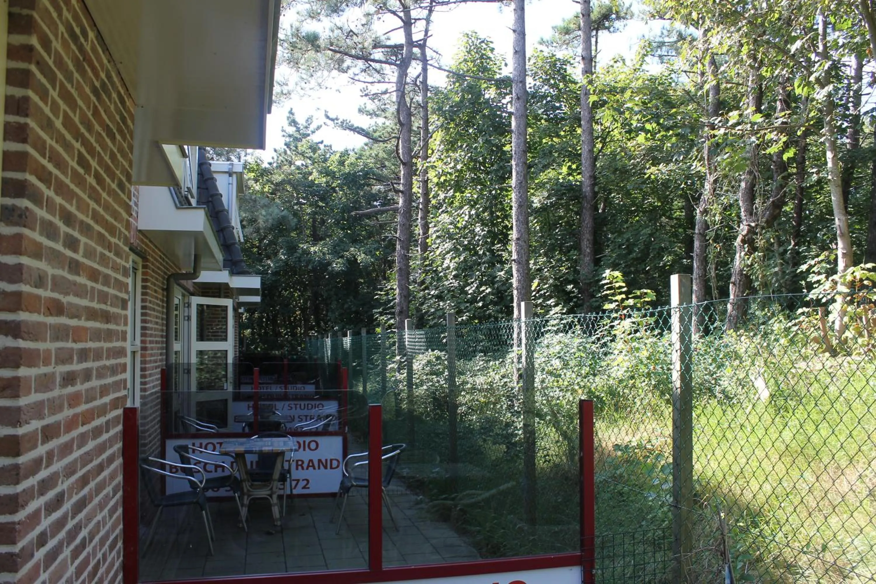 Balcony/Terrace in Hotel Studio Bosch Duin Strand