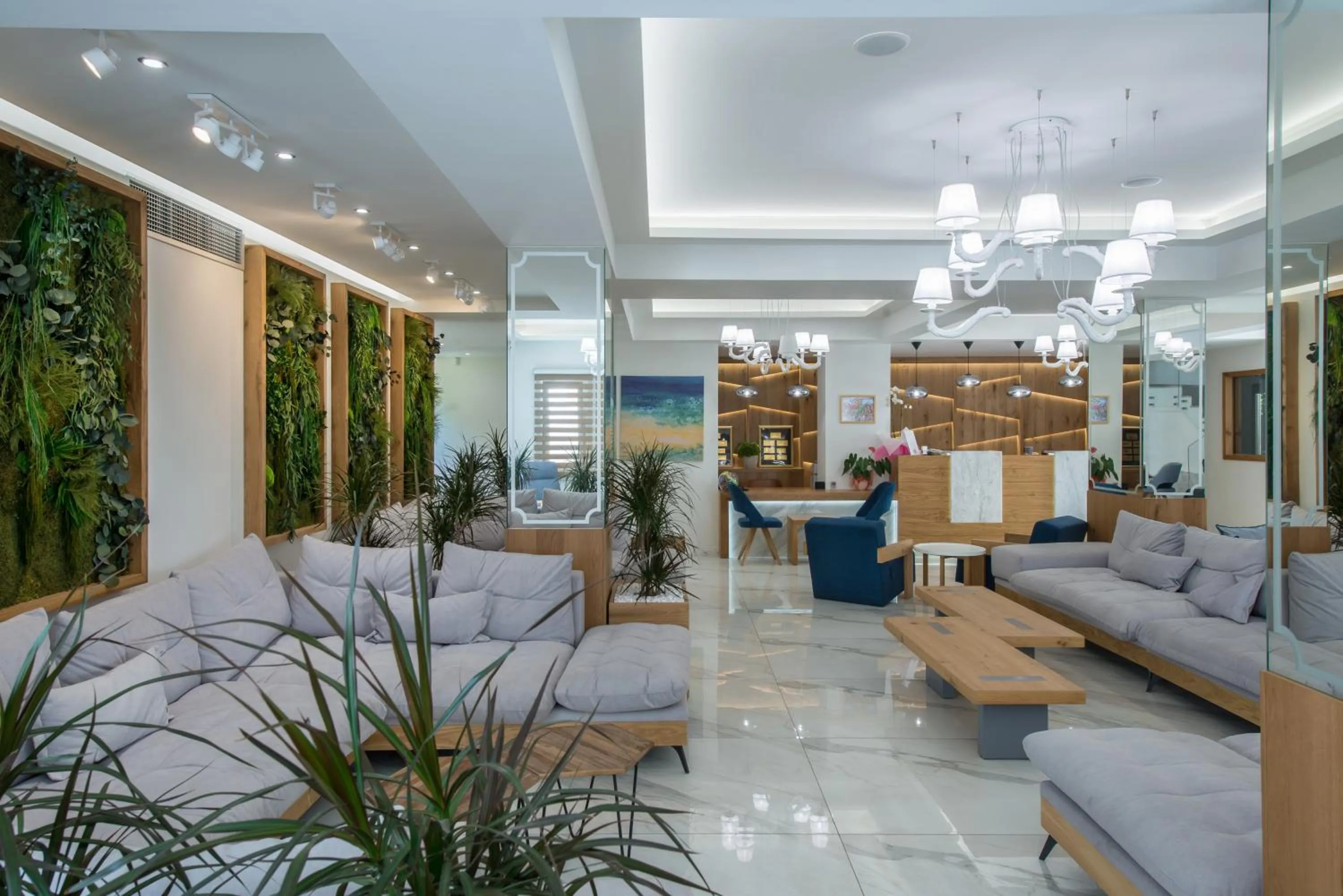 Lobby or reception in Odyssia Beach Hotel