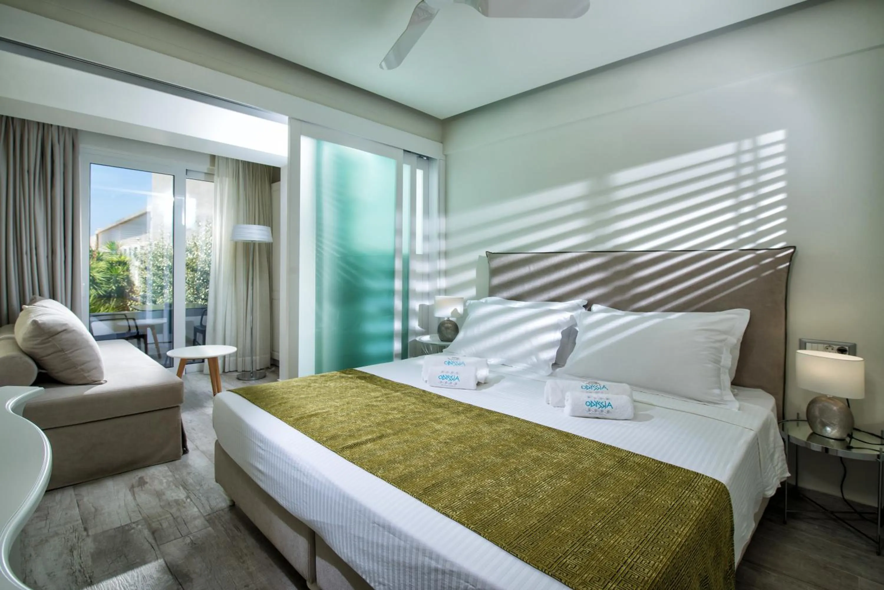 Photo of the whole room, Bed in Odyssia Beach Hotel