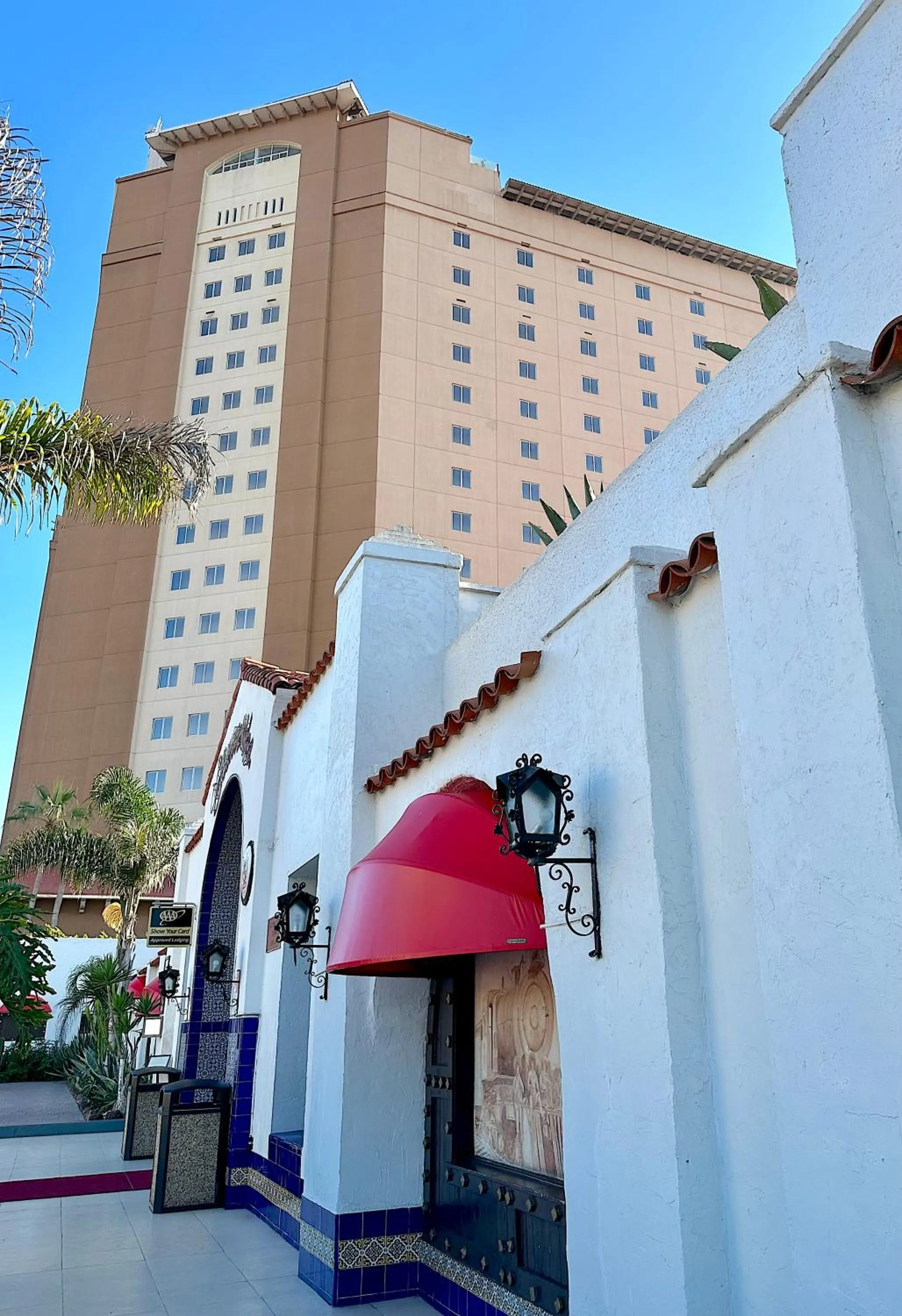 Facade/entrance in Rosarito Beach Hotel