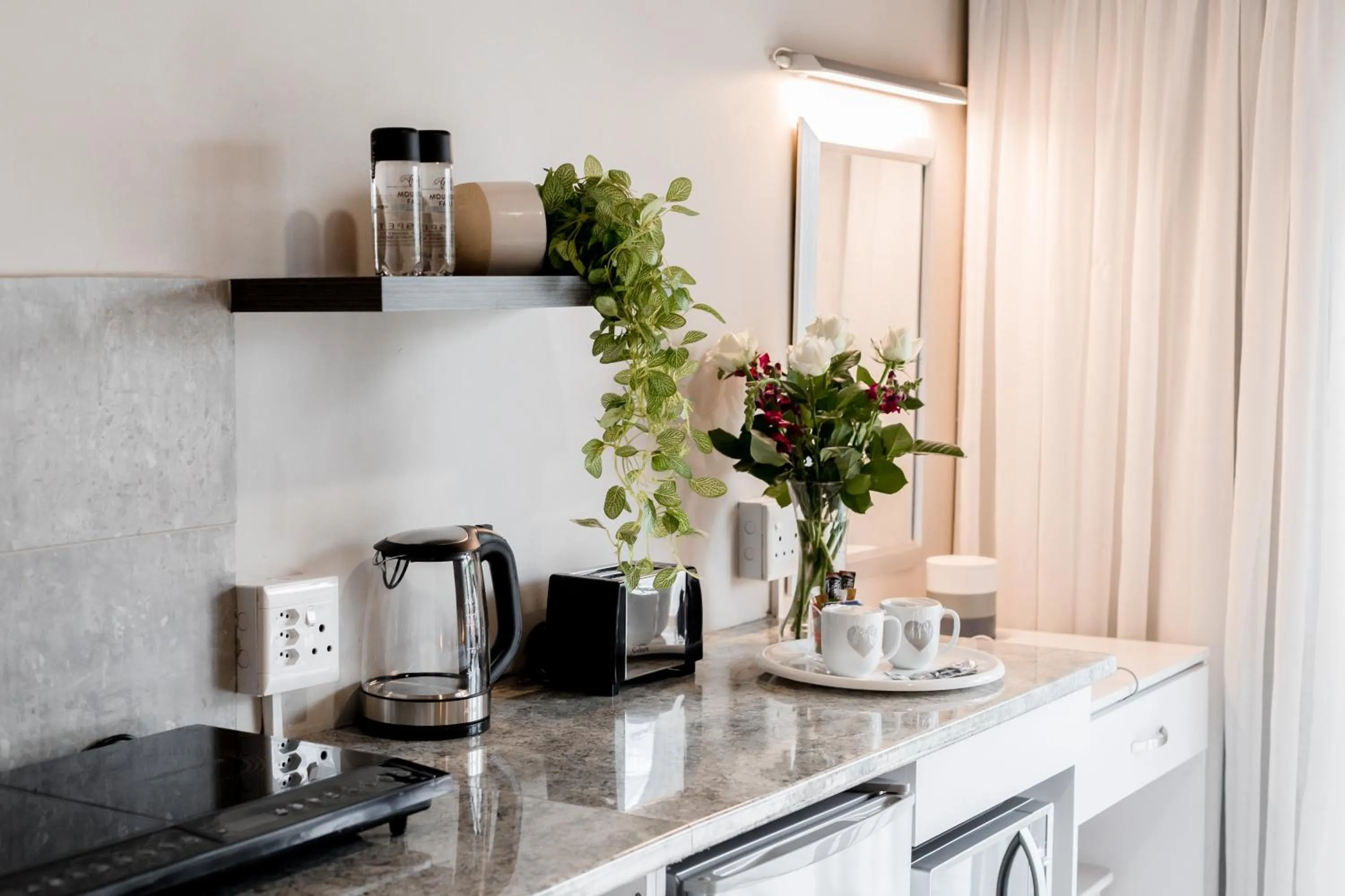 Kitchen or kitchenette in Wagtails Guest House