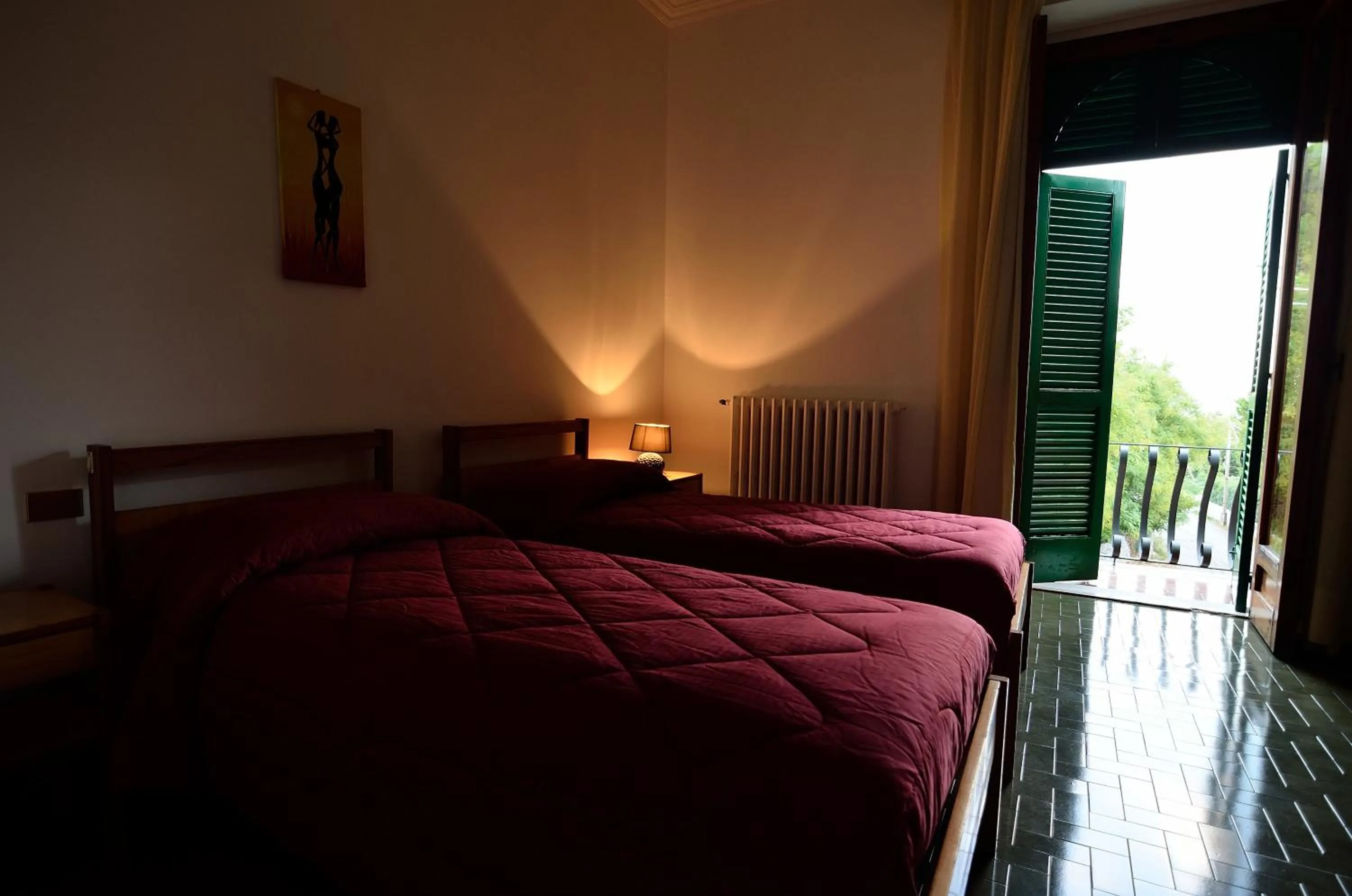 Bed in Hotel La Silvana