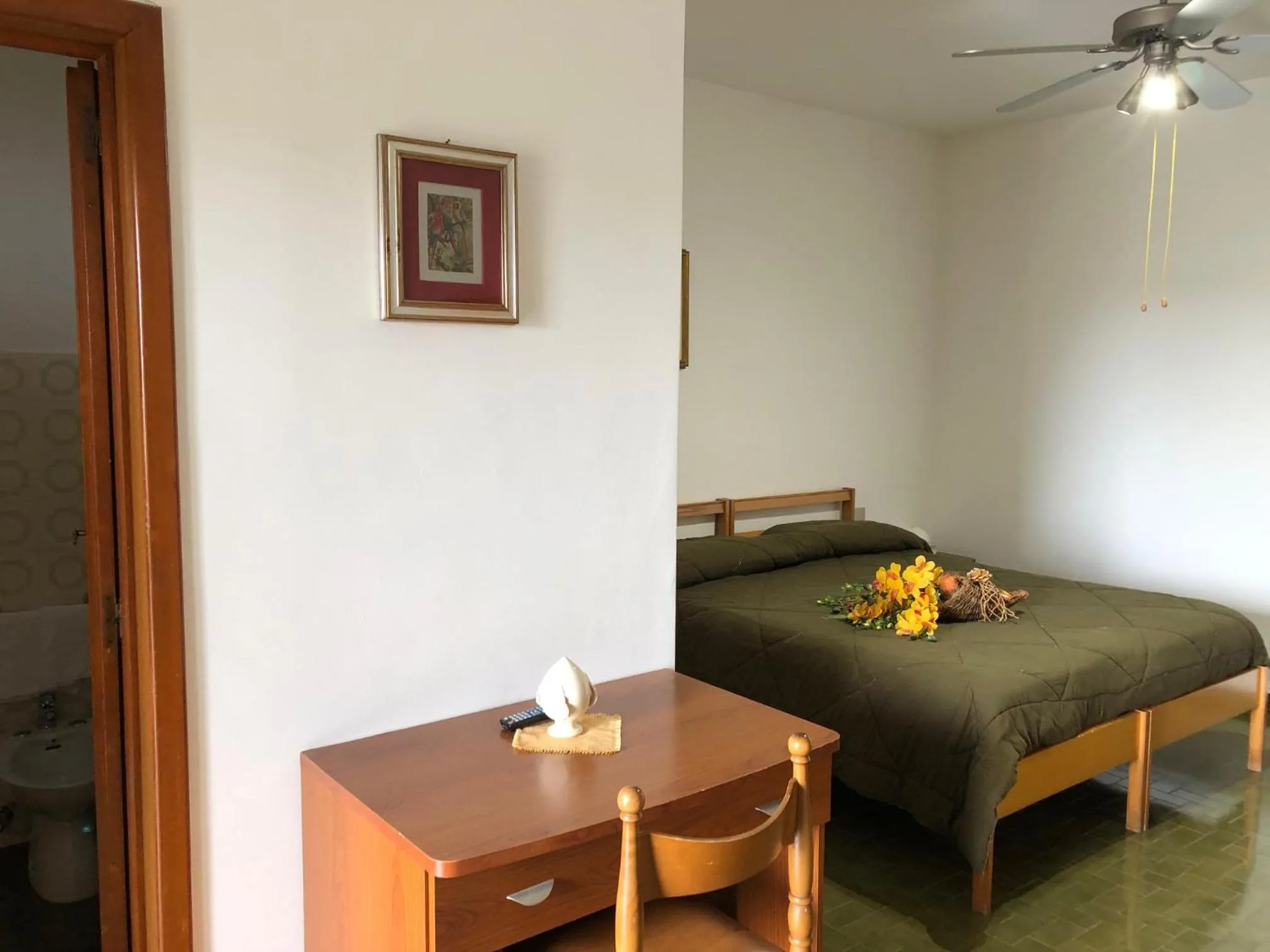 Bed in Hotel La Silvana