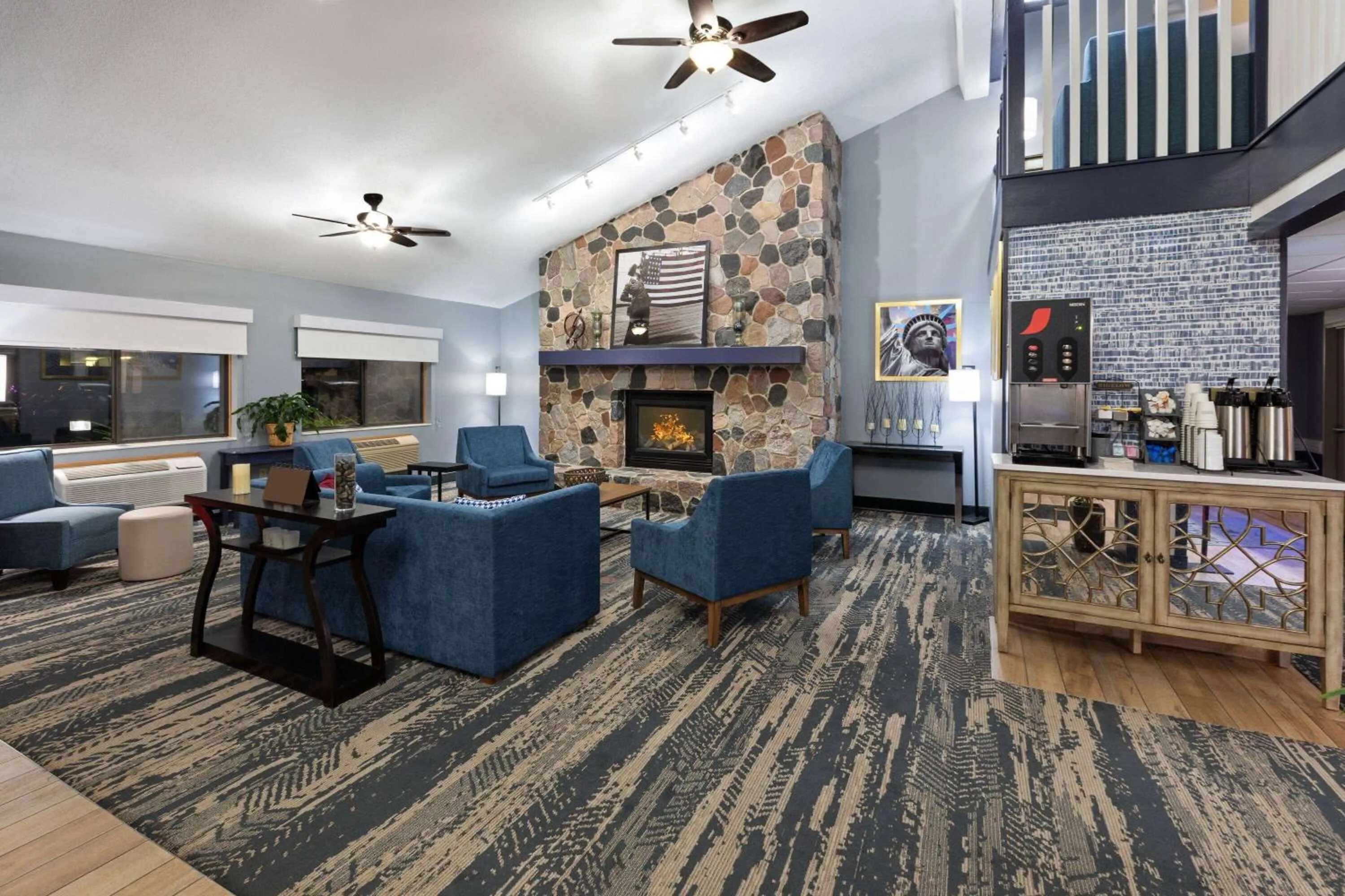 Lobby or reception in AmericInn by Wyndham North Branch