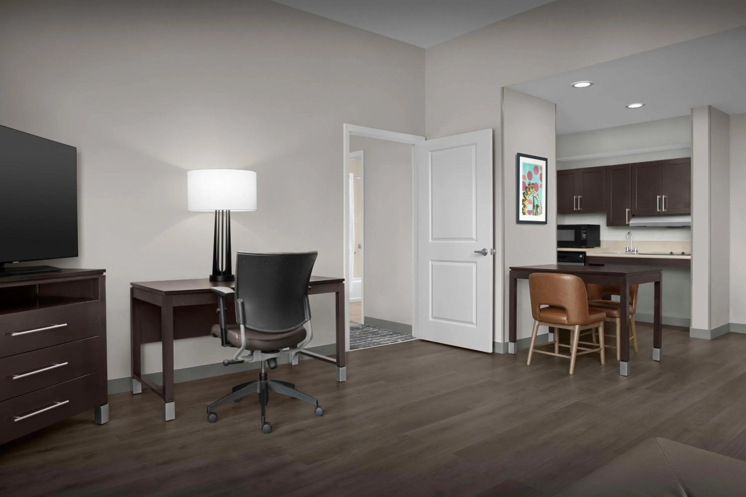 Bedroom in Homewood Suites by Hilton Orlando Airport