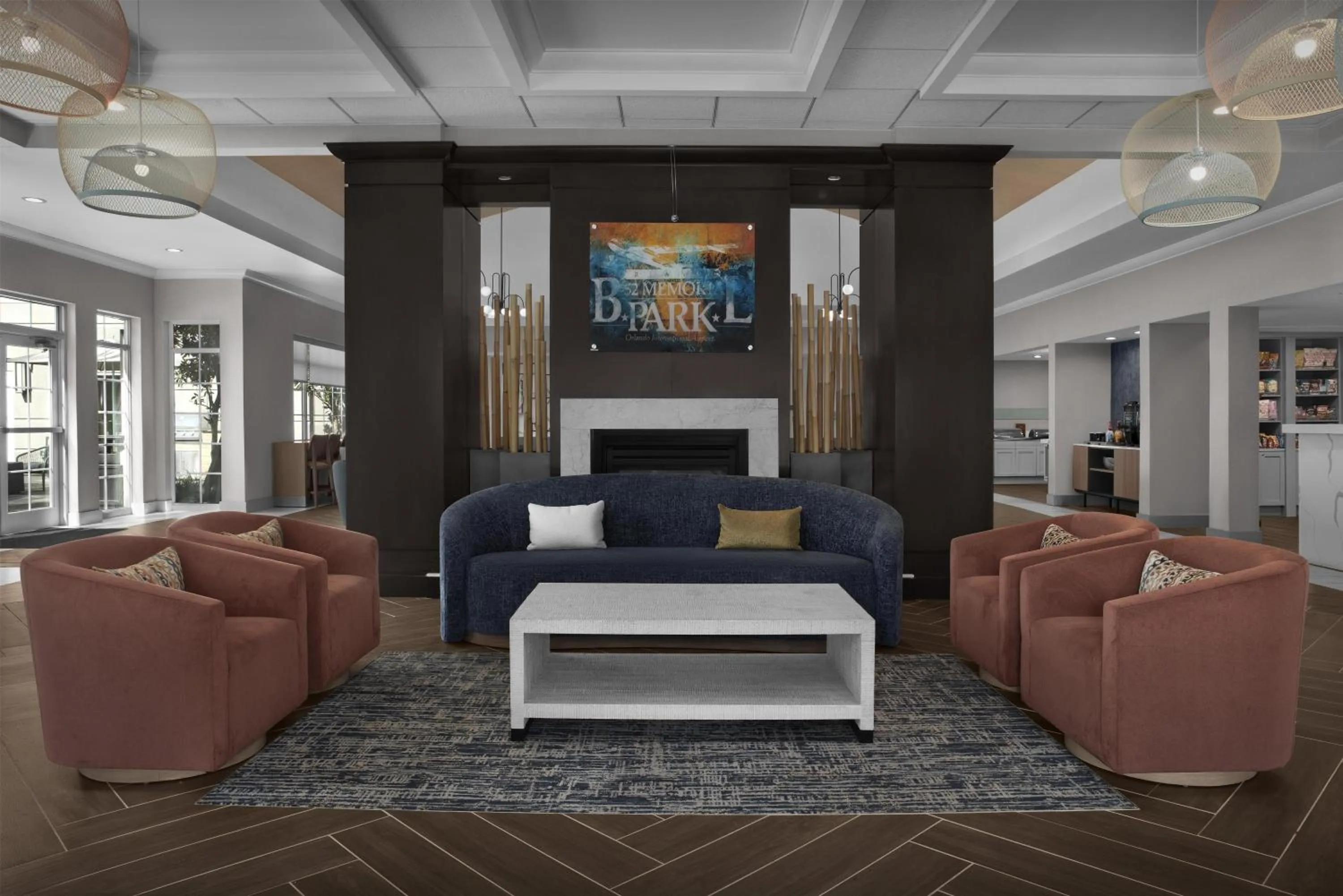 Lobby or reception in Homewood Suites by Hilton Orlando Airport