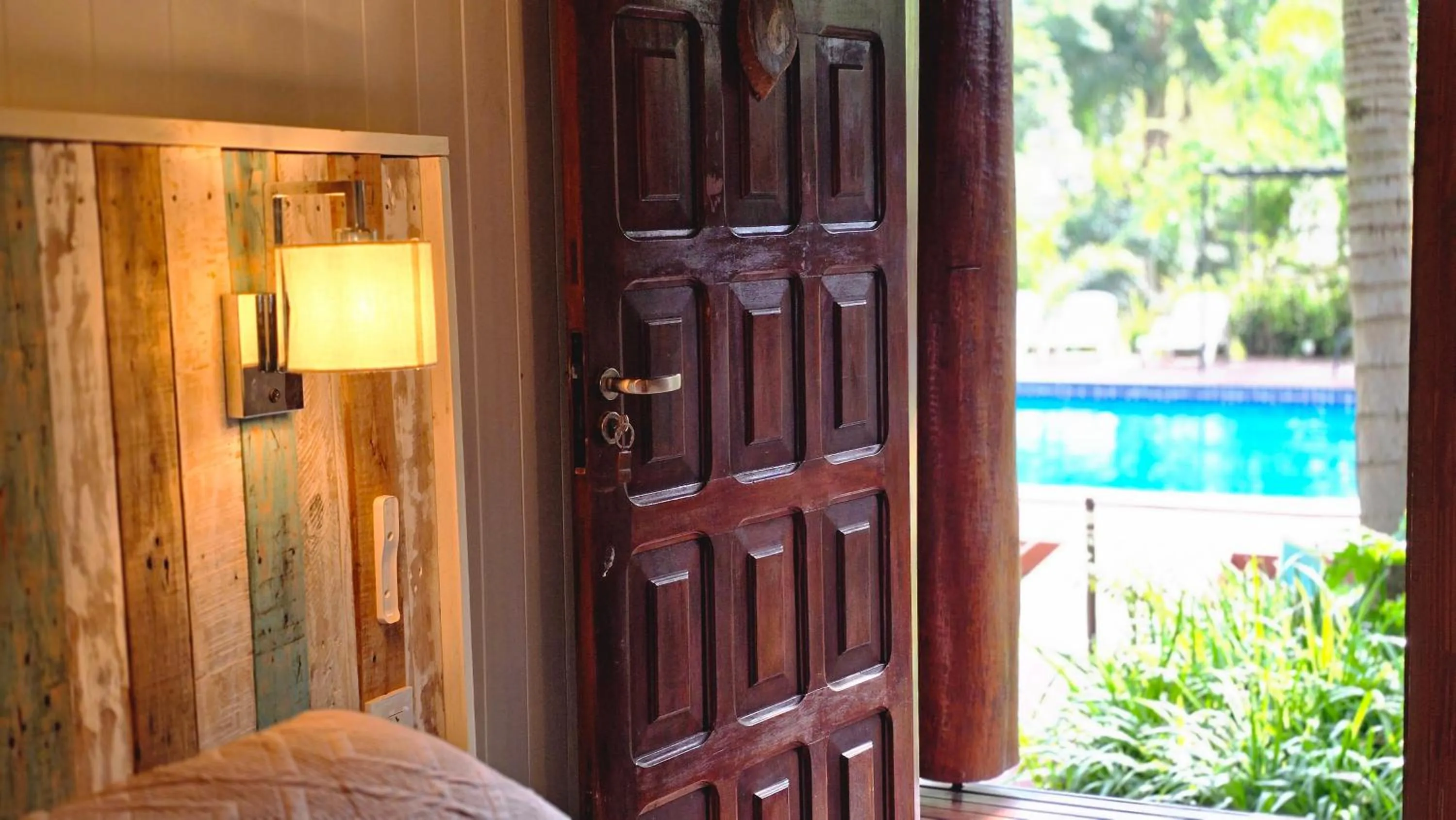 Garden view in Posada 21 Oranges