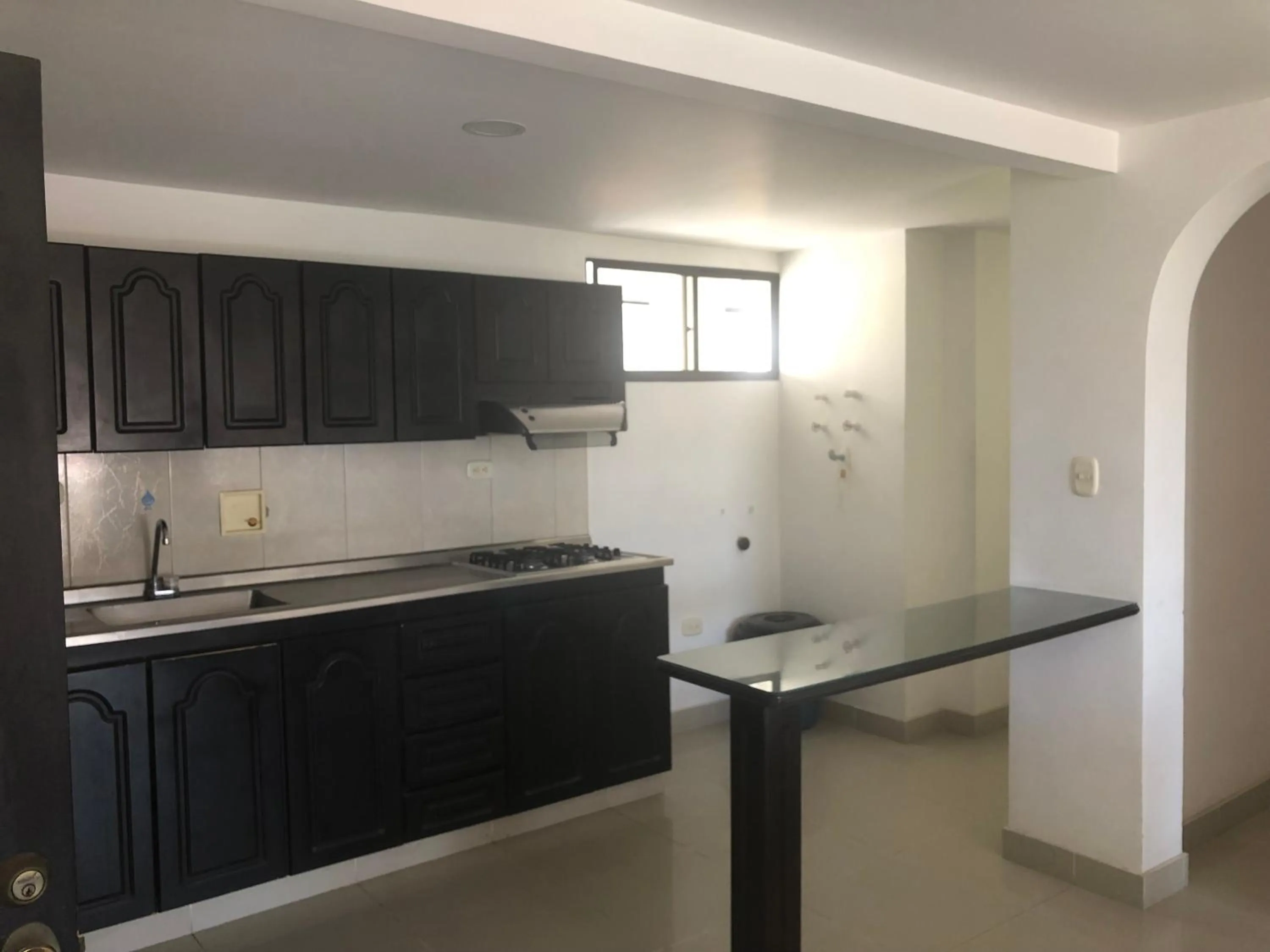 Kitchen or kitchenette in Aparta Hotel Roca Marina