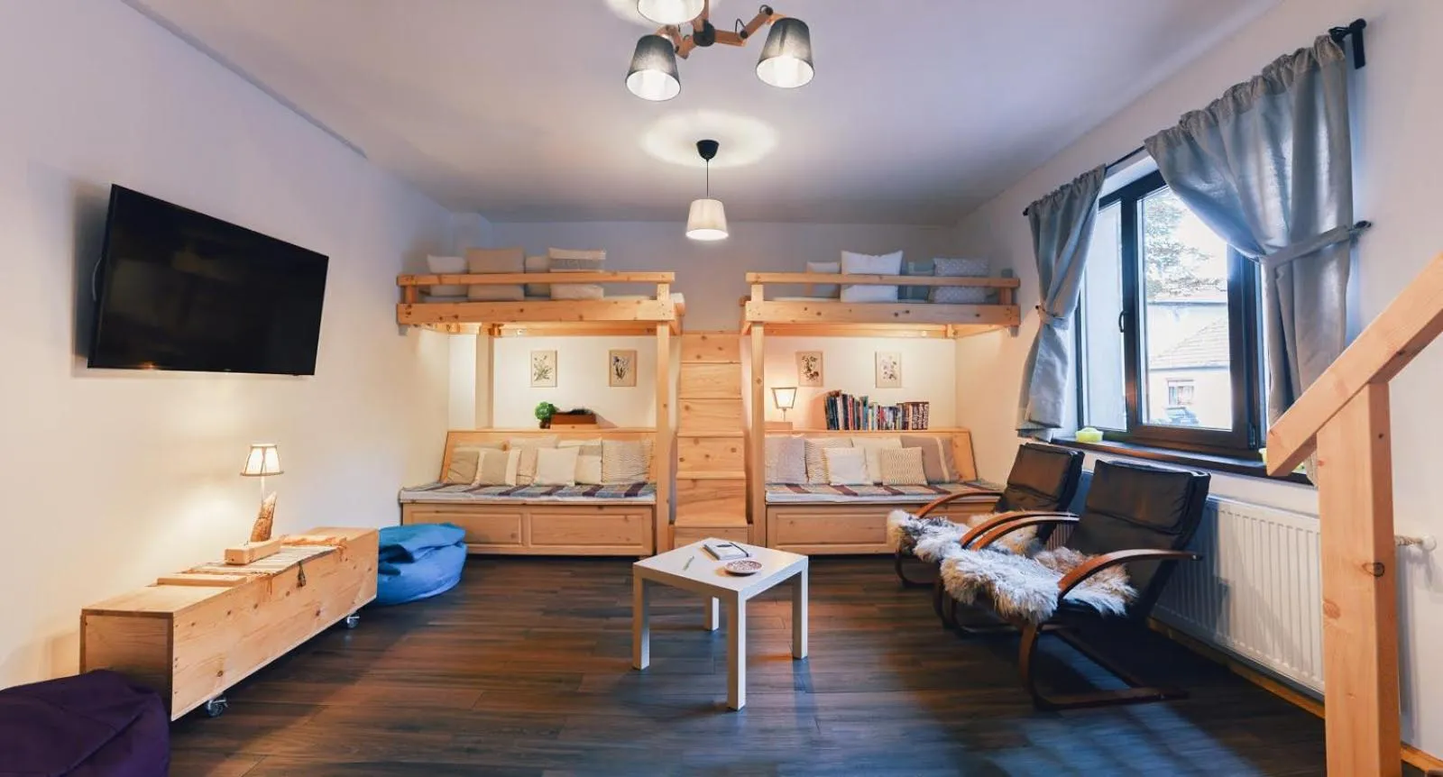 Living room in Zozo Hostel