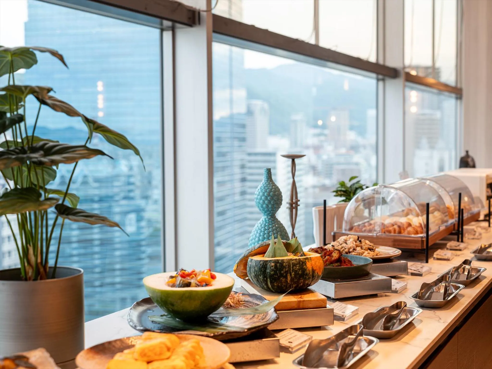 Buffet breakfast in Kobe Marriott Hotel