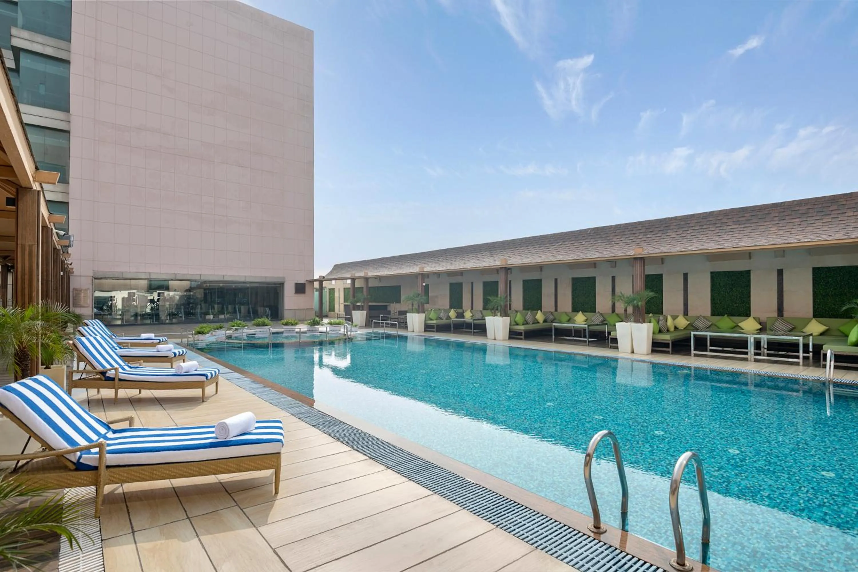 Swimming pool in Radisson Blu Kaushambi Delhi NCR