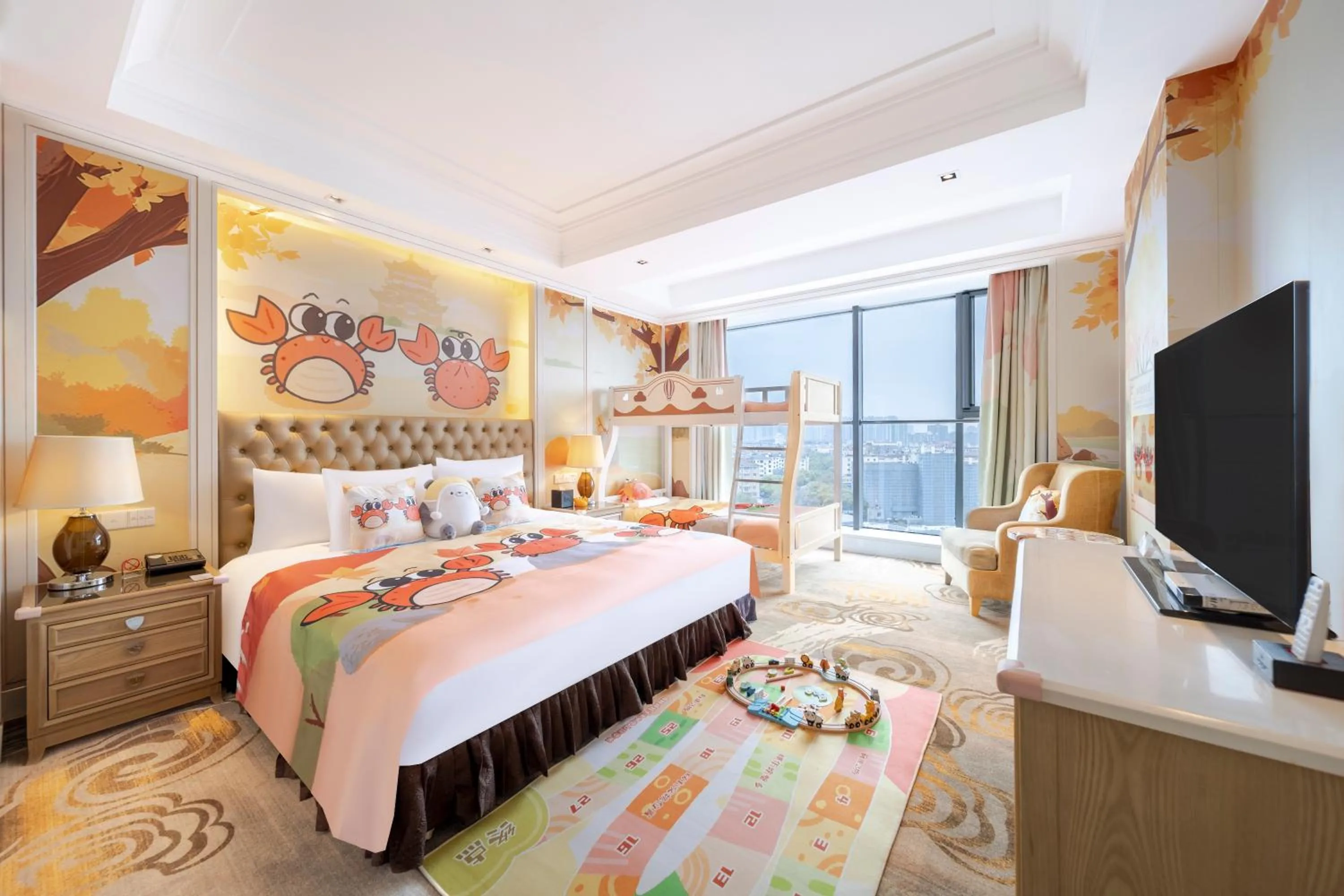 Bed in Tonino Lamborghini Hotel Kunshan City Center