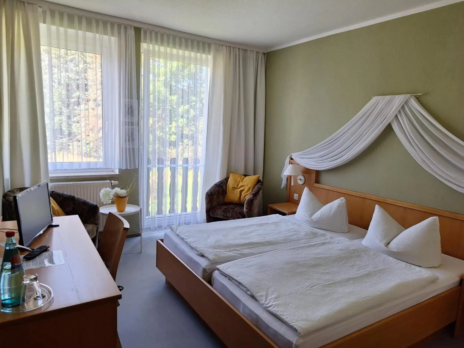 Bed in Hotel Heilbrunnen