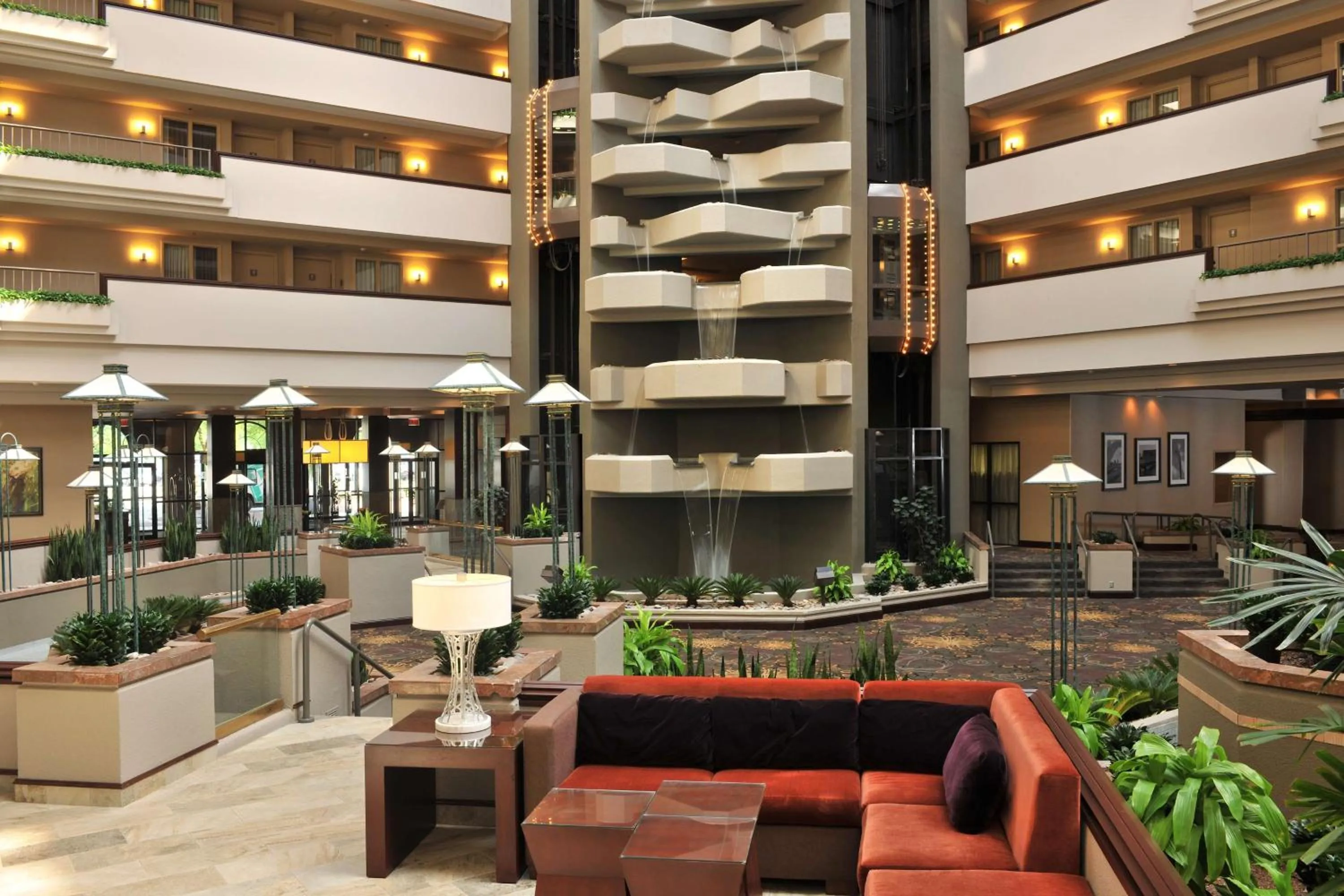 Lobby or reception in Embassy Suites Des Moines Downtown