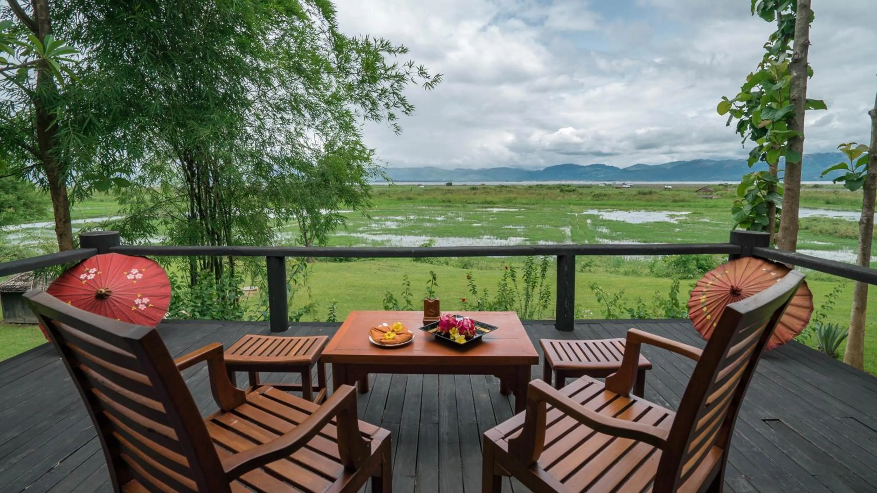 Balcony/Terrace in Villa Inle Boutique Resort
