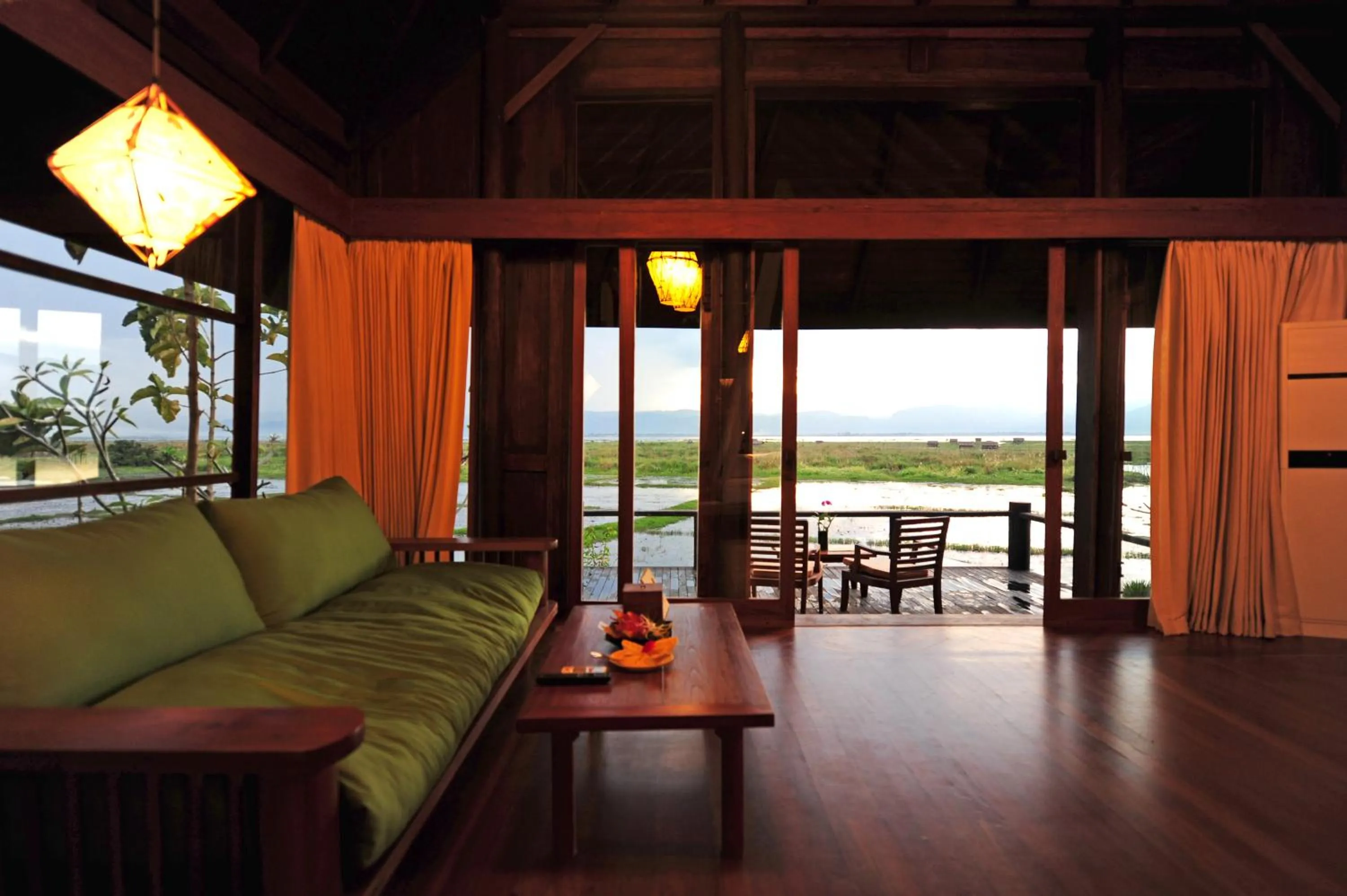 Living room in Villa Inle Boutique Resort