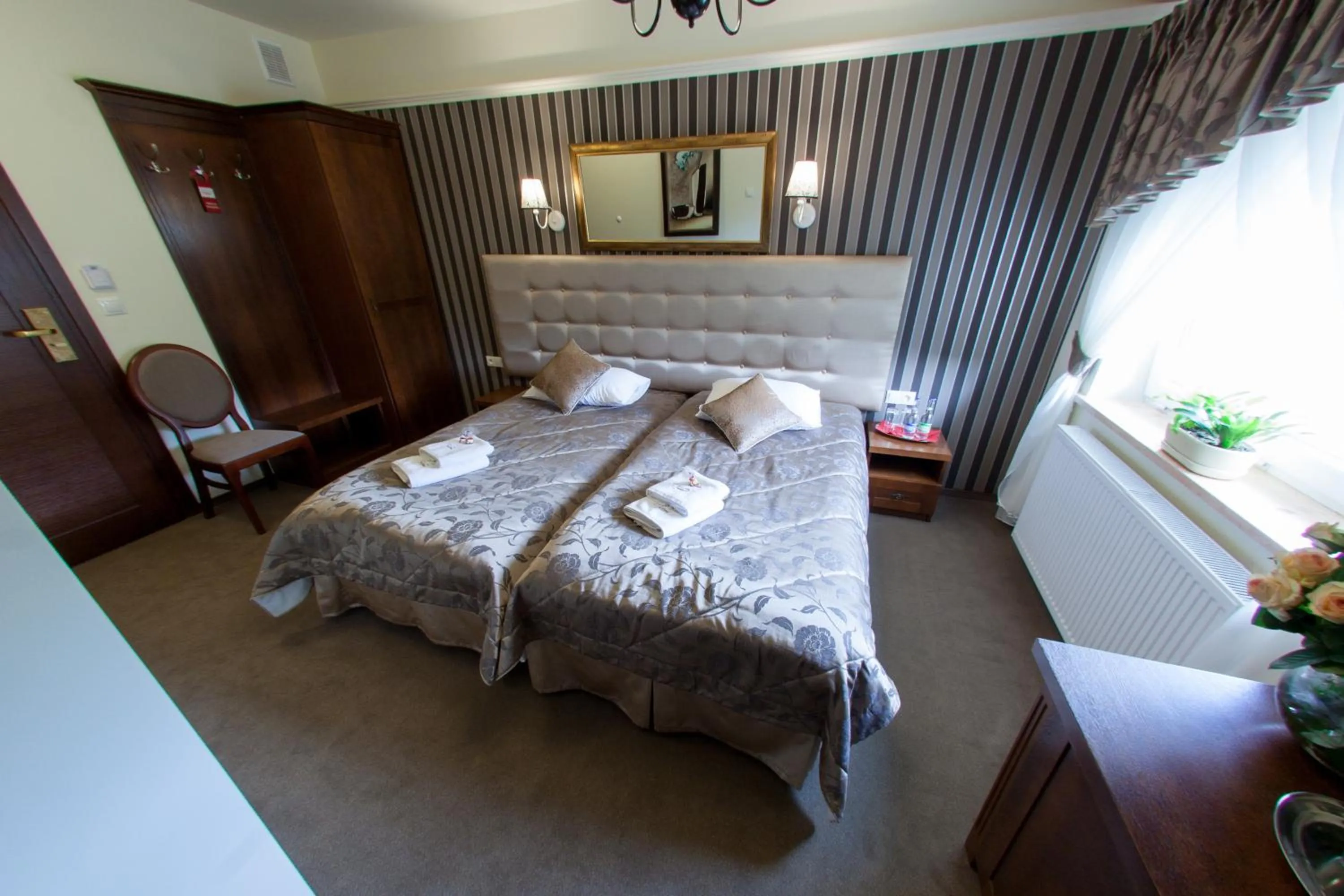 Bed in Hotel Fryderyk