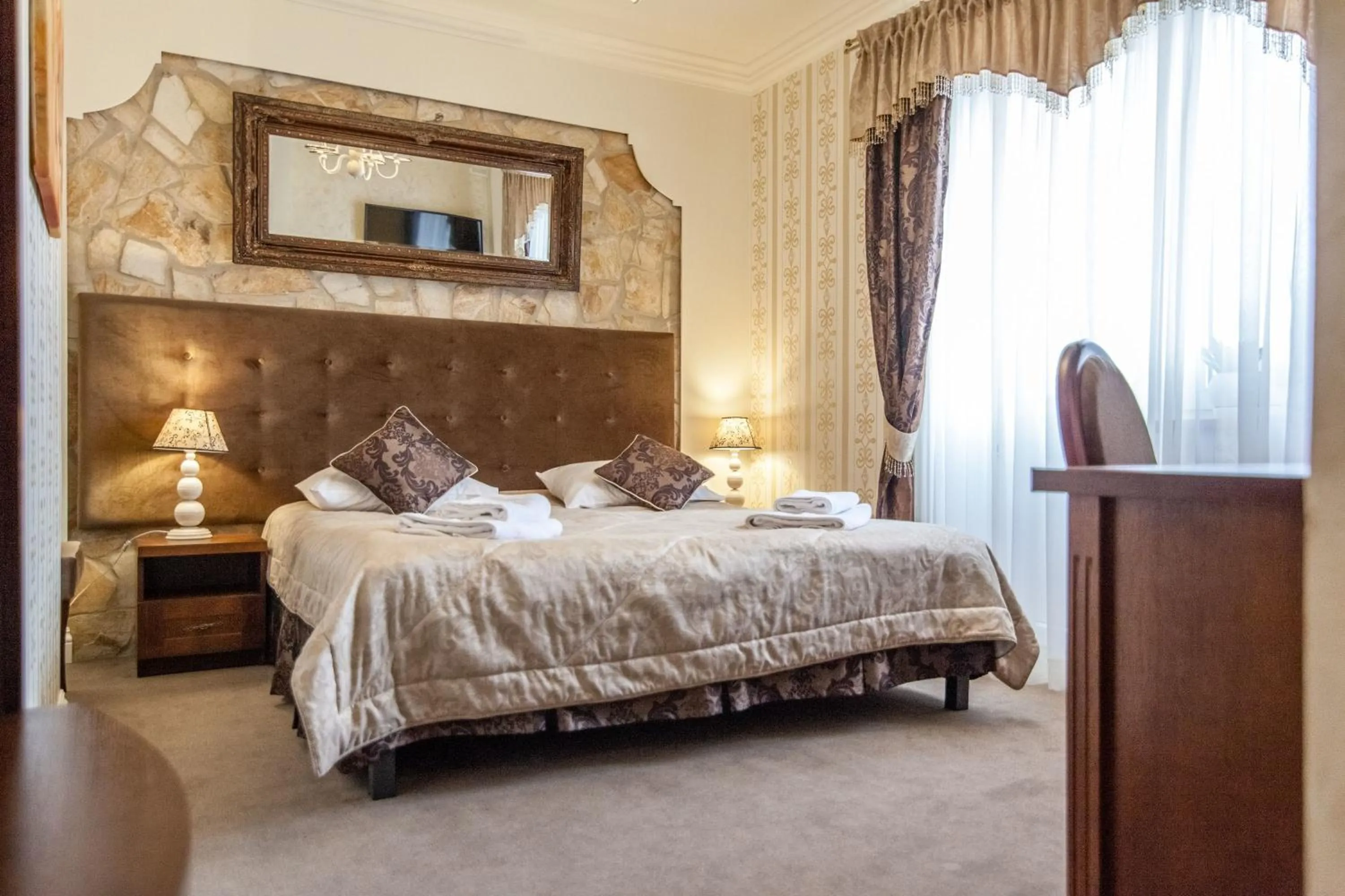 Bed in Hotel Fryderyk