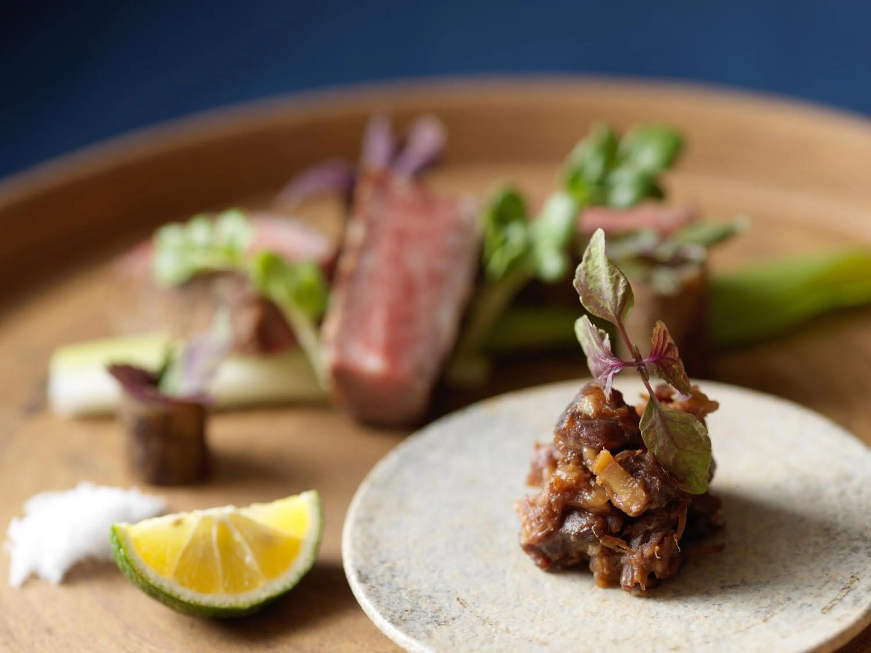 Food close-up in Lake Shikotsu Tsuruga Bessou AO no ZA