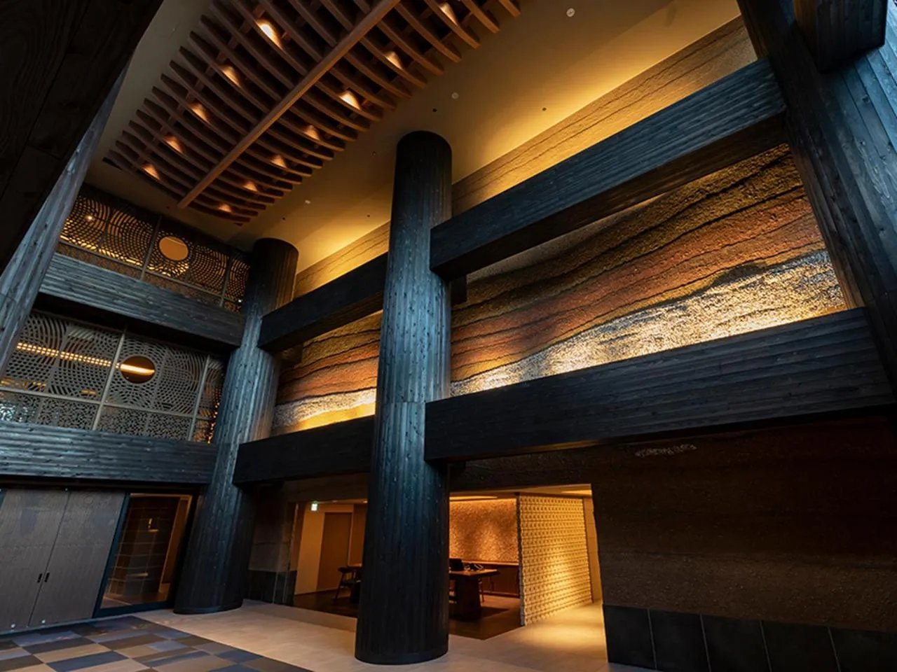 Lobby or reception in Lake Shikotsu Tsuruga Bessou AO no ZA