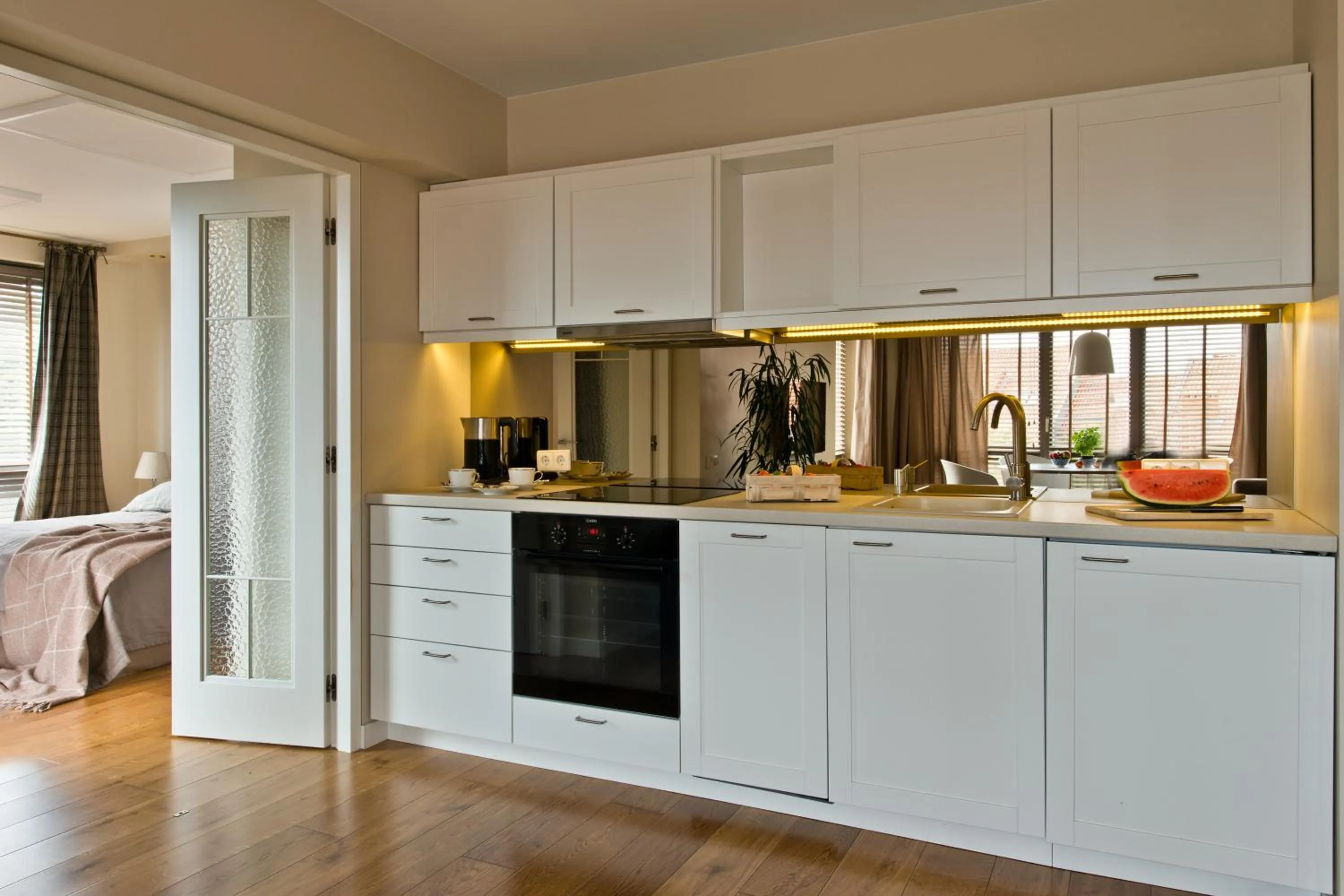 Kitchen or kitchenette in Visit Nida Apartments