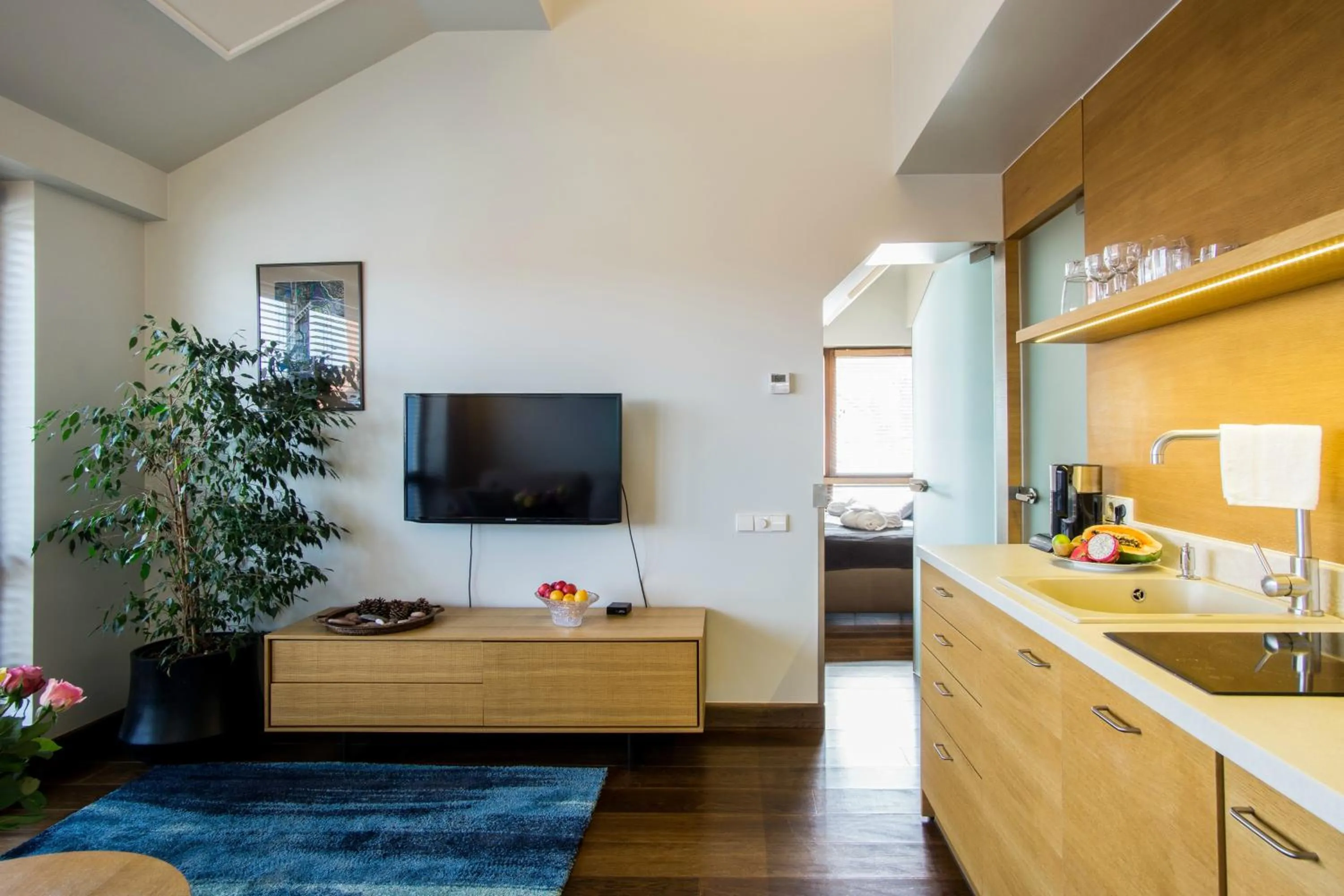 Communal lounge/ TV room in Visit Nida Apartments