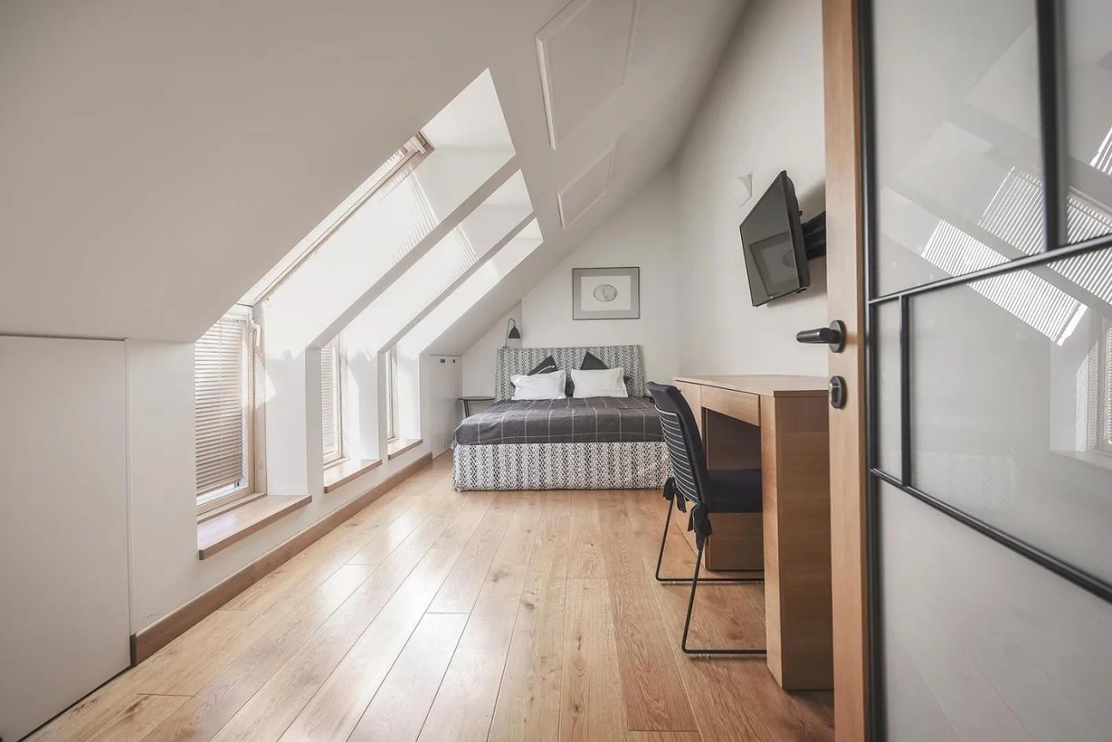 TV and multimedia, Bed in Visit Nida Apartments