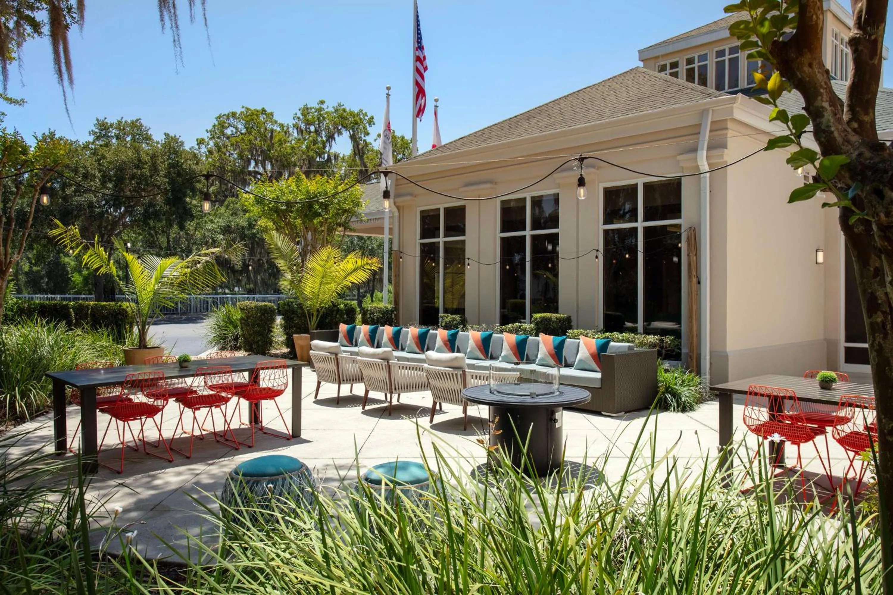 Patio in Hilton Garden Inn Gainesville