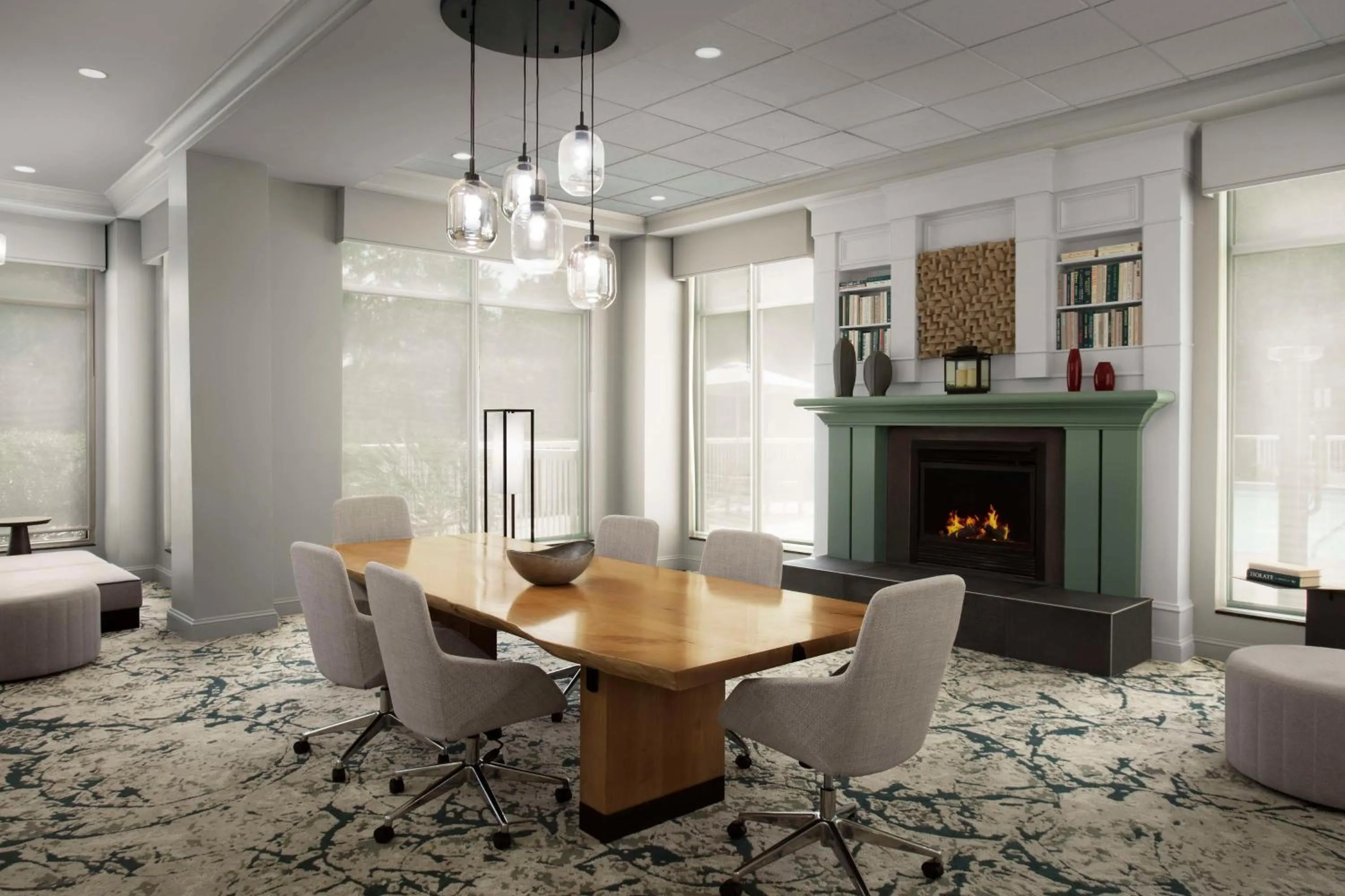 Lobby or reception in Hilton Garden Inn Gainesville