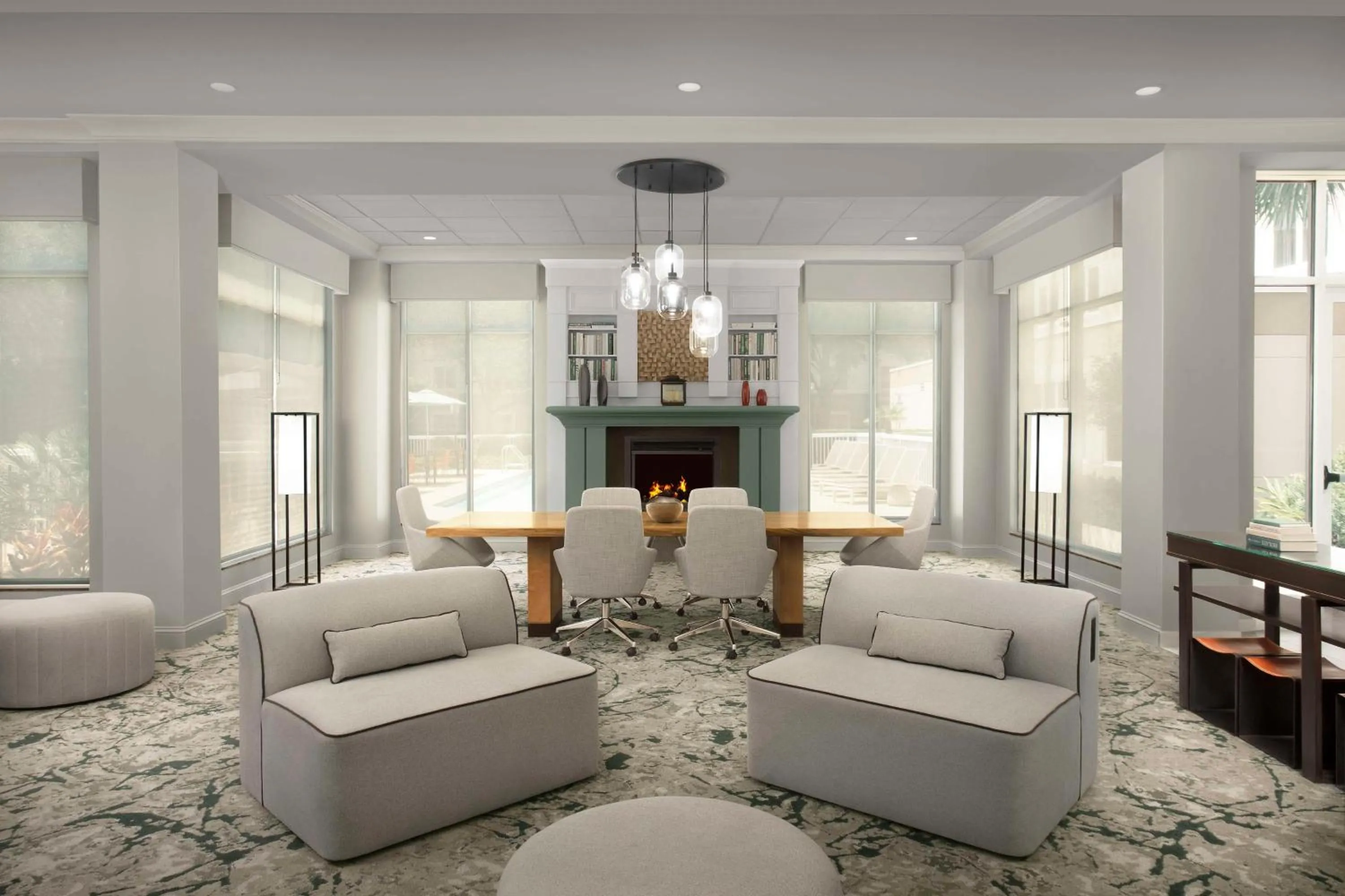 Lobby or reception in Hilton Garden Inn Gainesville