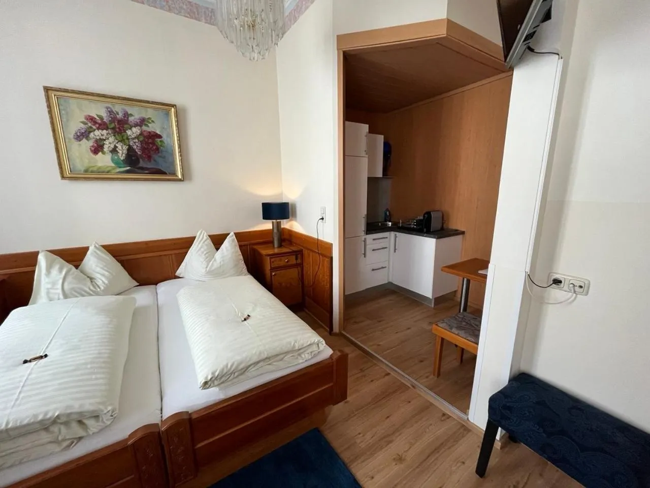 Bed in Cityhotel Ratheiser