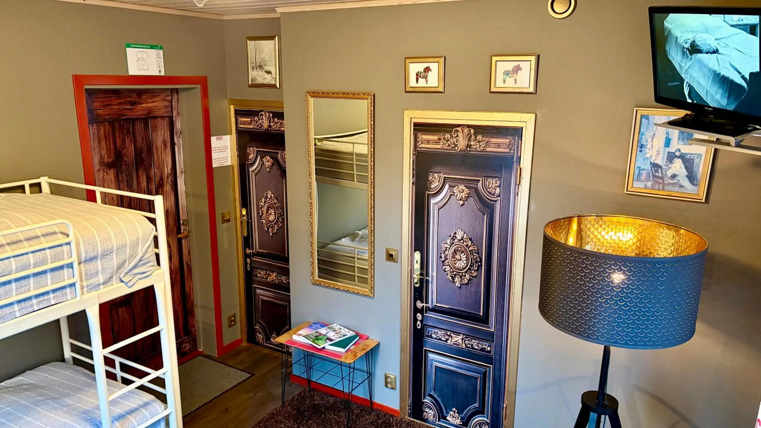 Bed in Prinsgården B&B rum stugor