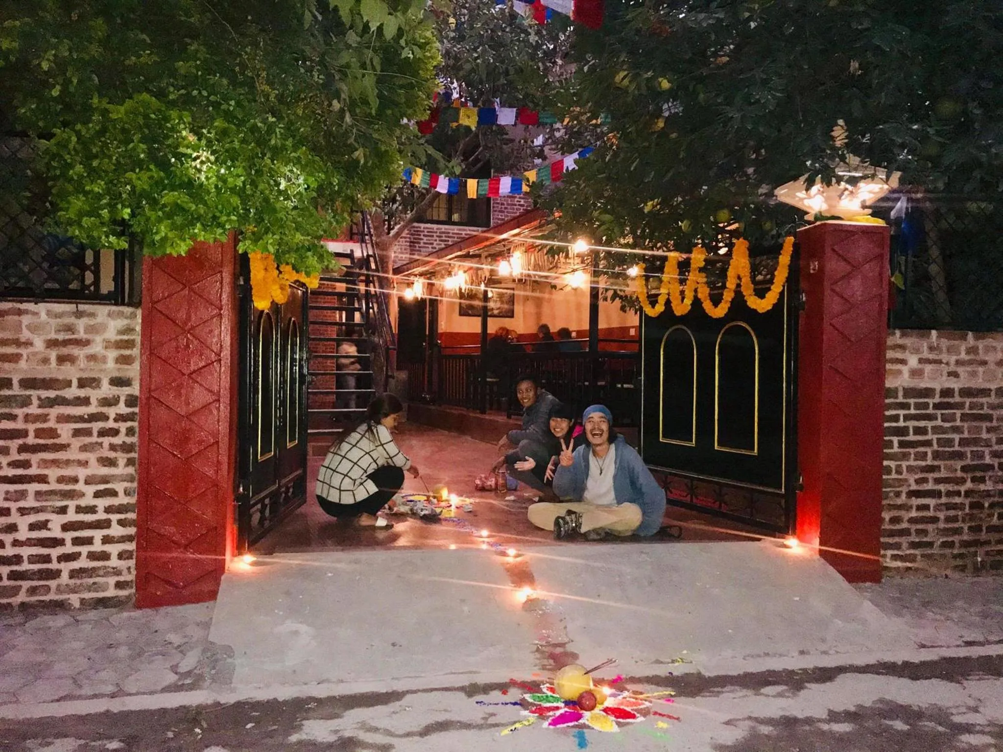 group of guests in Gurung's Home