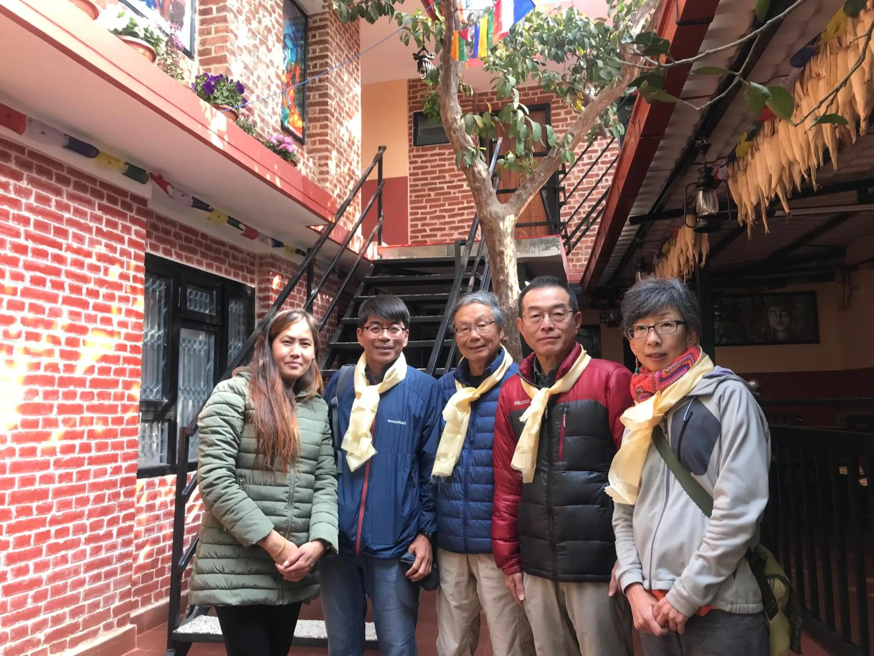 group of guests in Gurung's Home