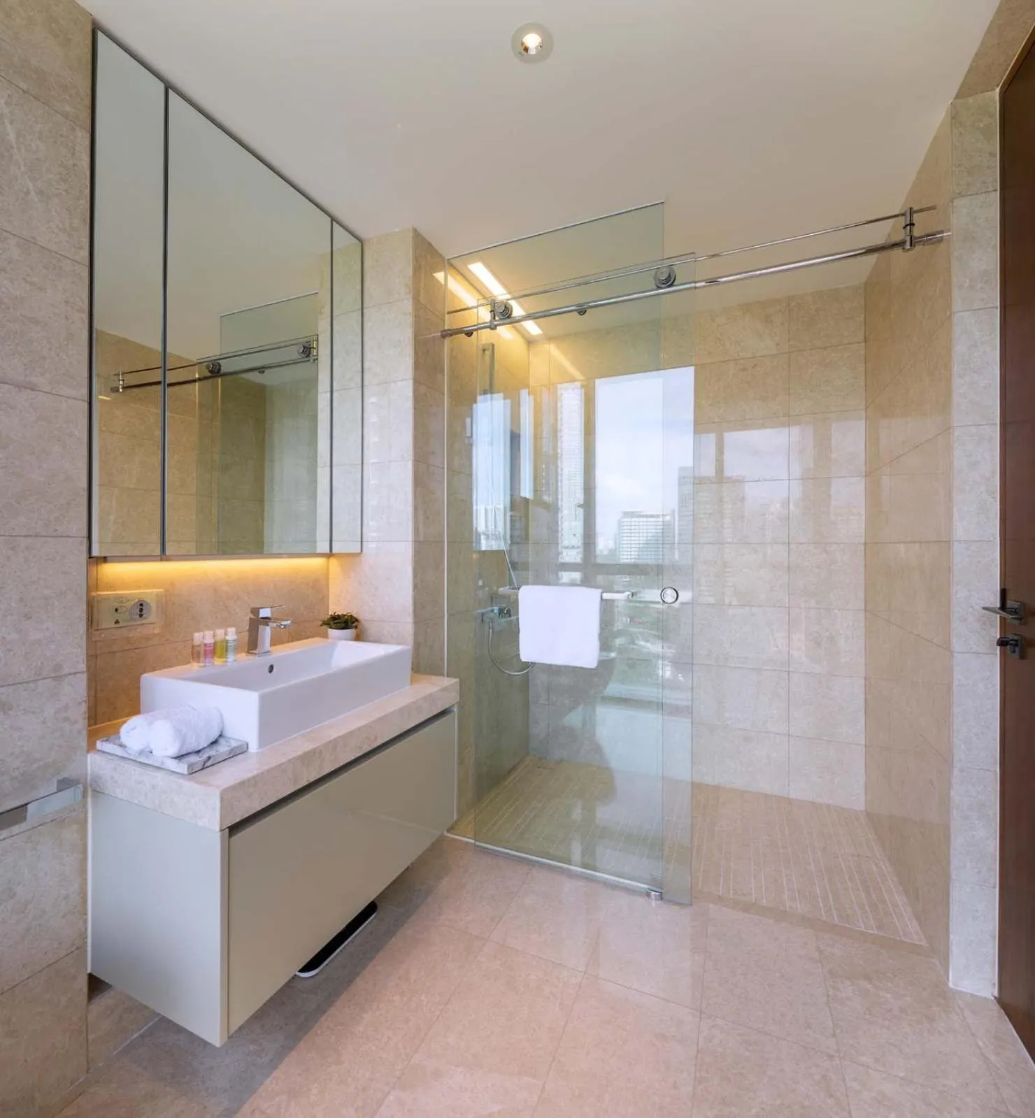 Shower in Fraser Residence Orchard Singapore