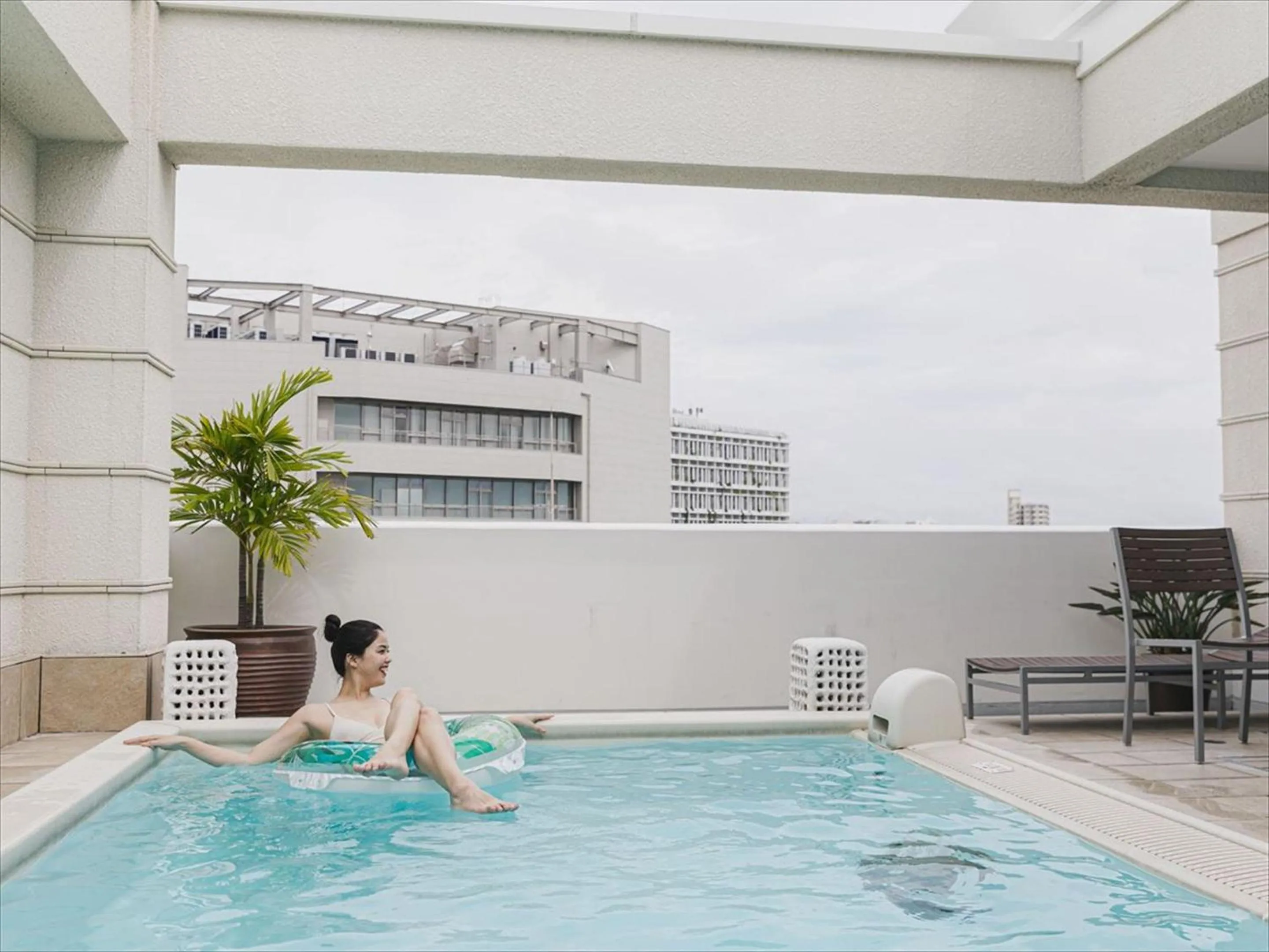 Pool view in Okinawa EXES Naha