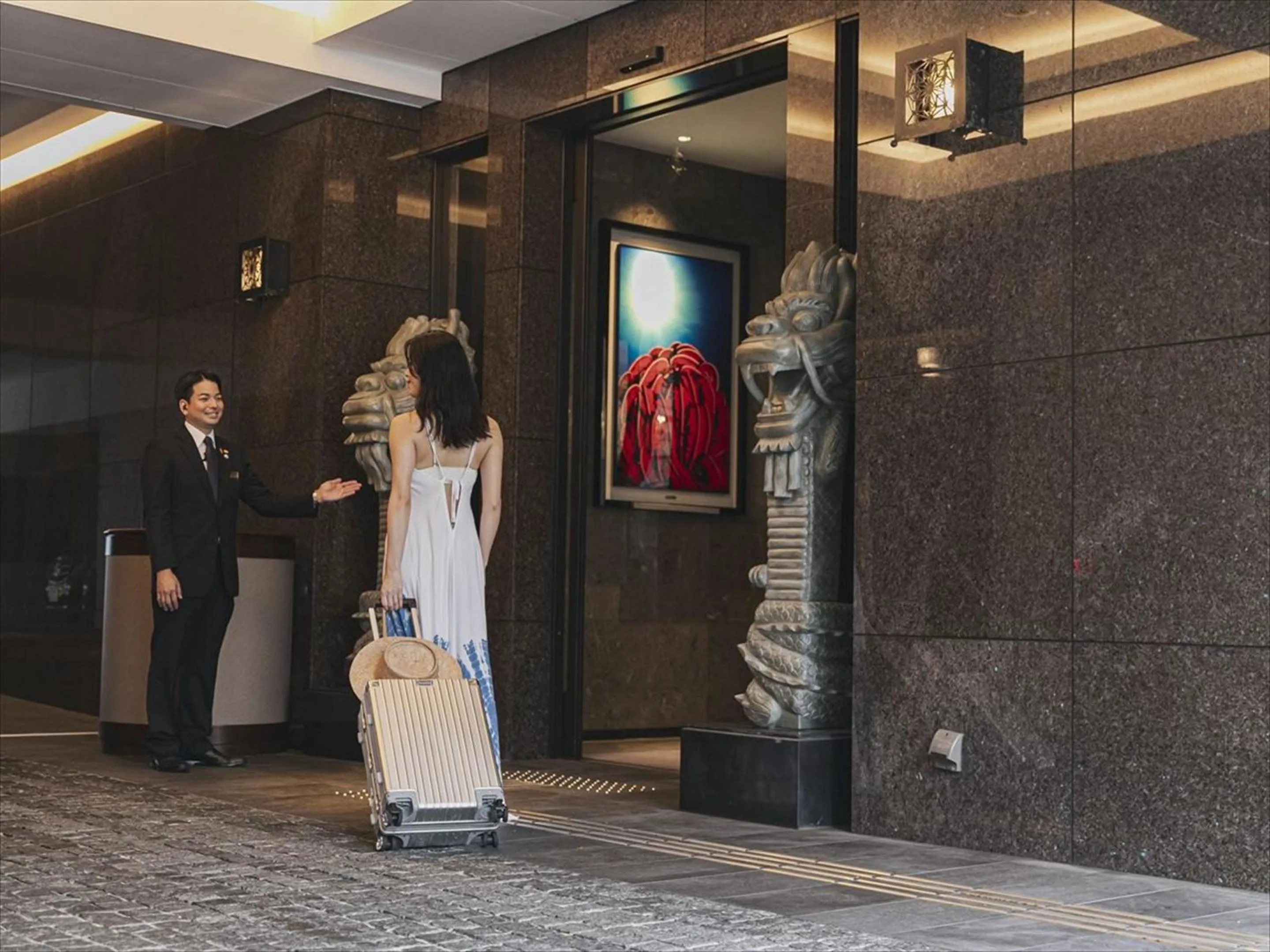 Lobby or reception in Okinawa EXES Naha