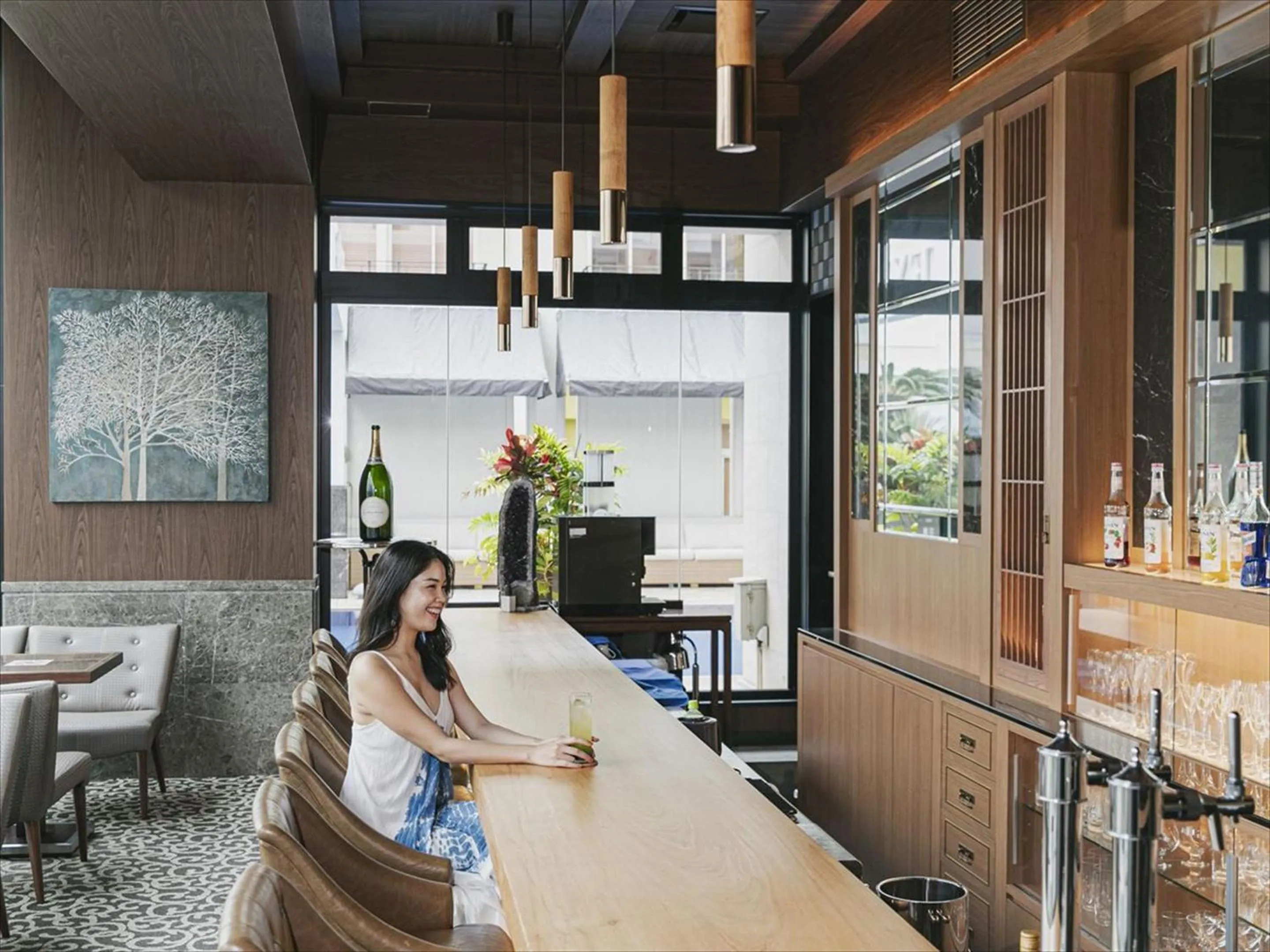 Lounge or bar in Okinawa EXES Naha