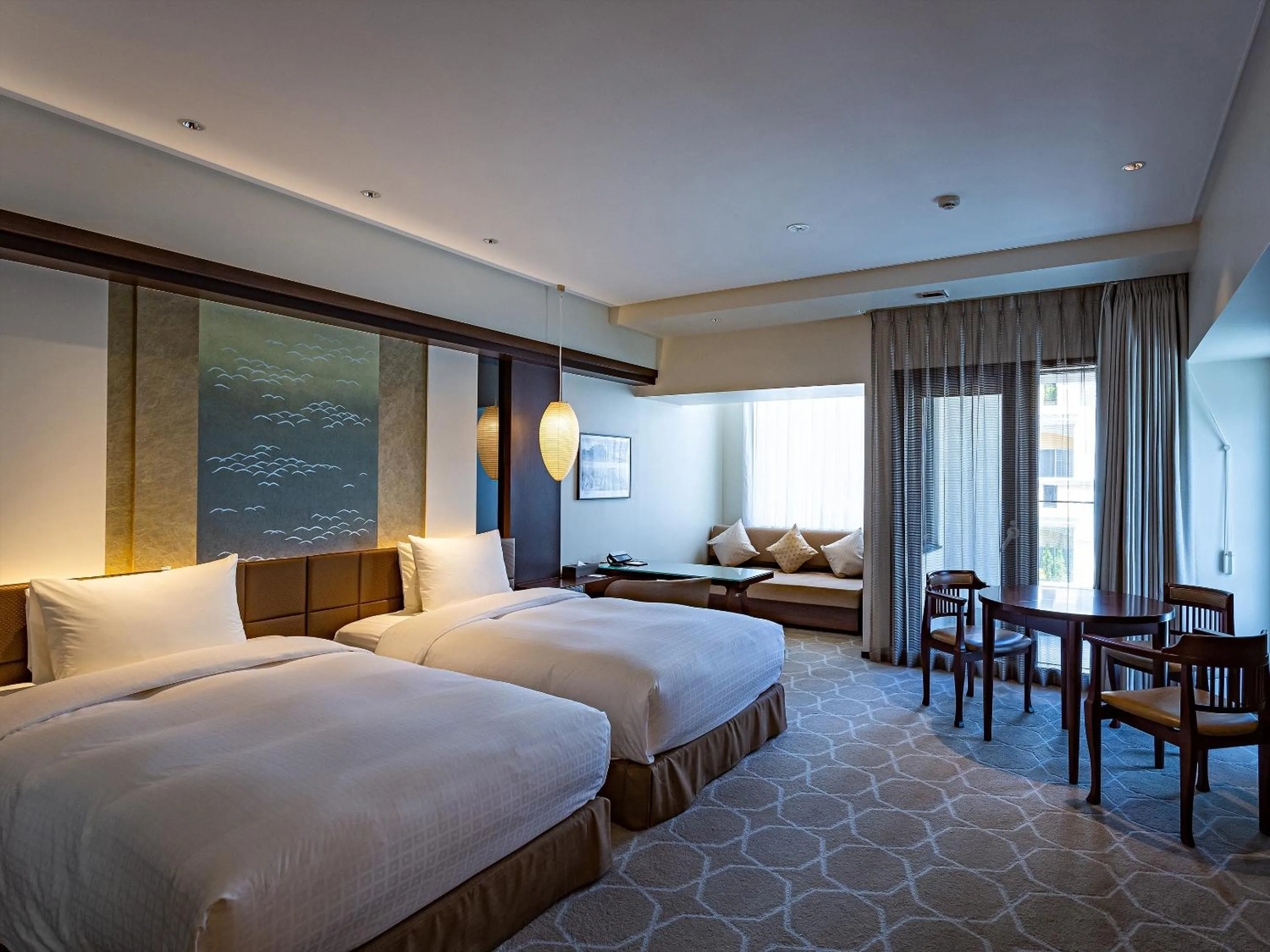 Photo of the whole room, Bed in Okinawa EXES Naha