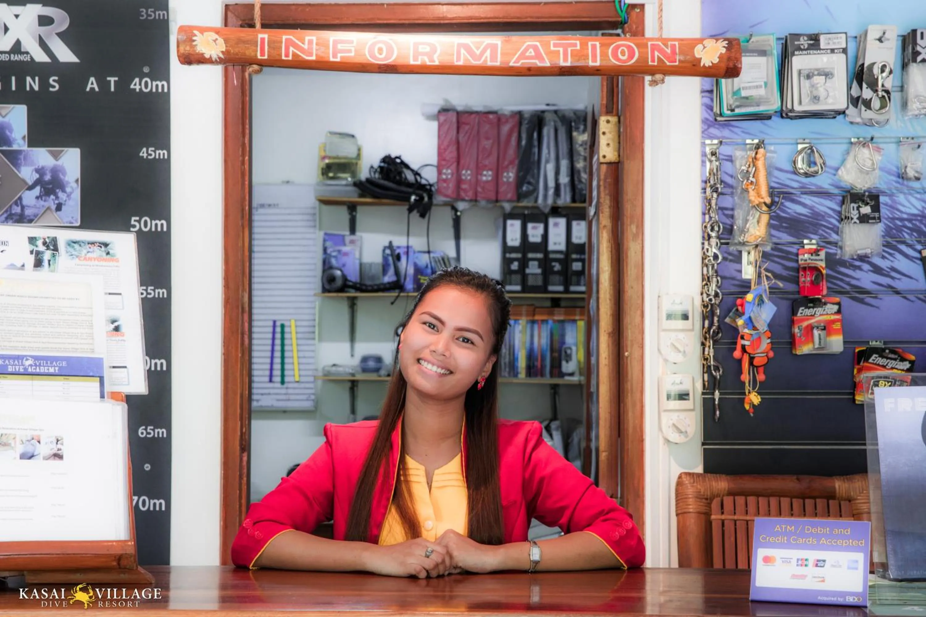 Staff in Kasai Village Dive Resort