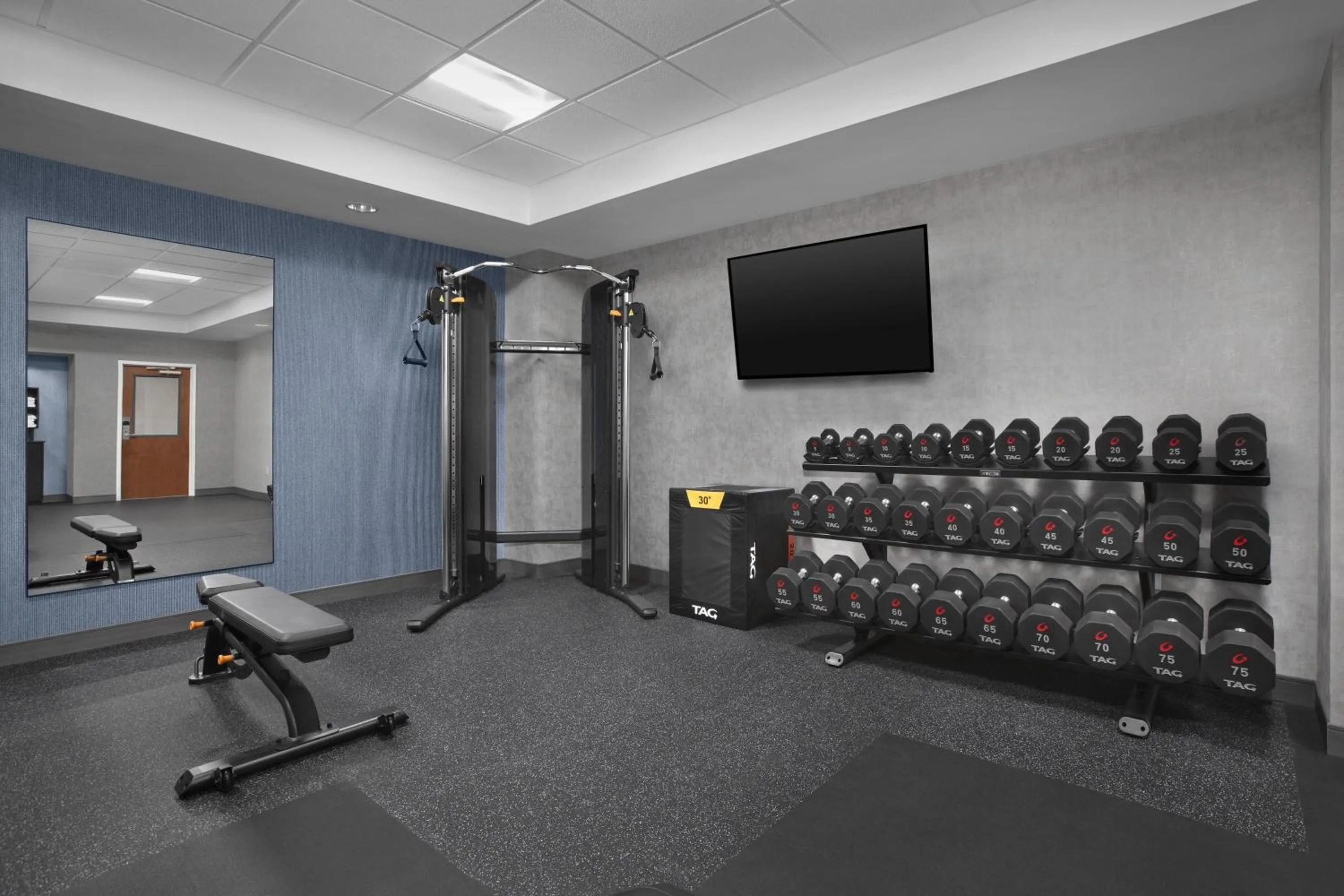 Fitness centre/facilities in Homewood Suites by Hilton Ft. Worth-North at Fossil Creek
