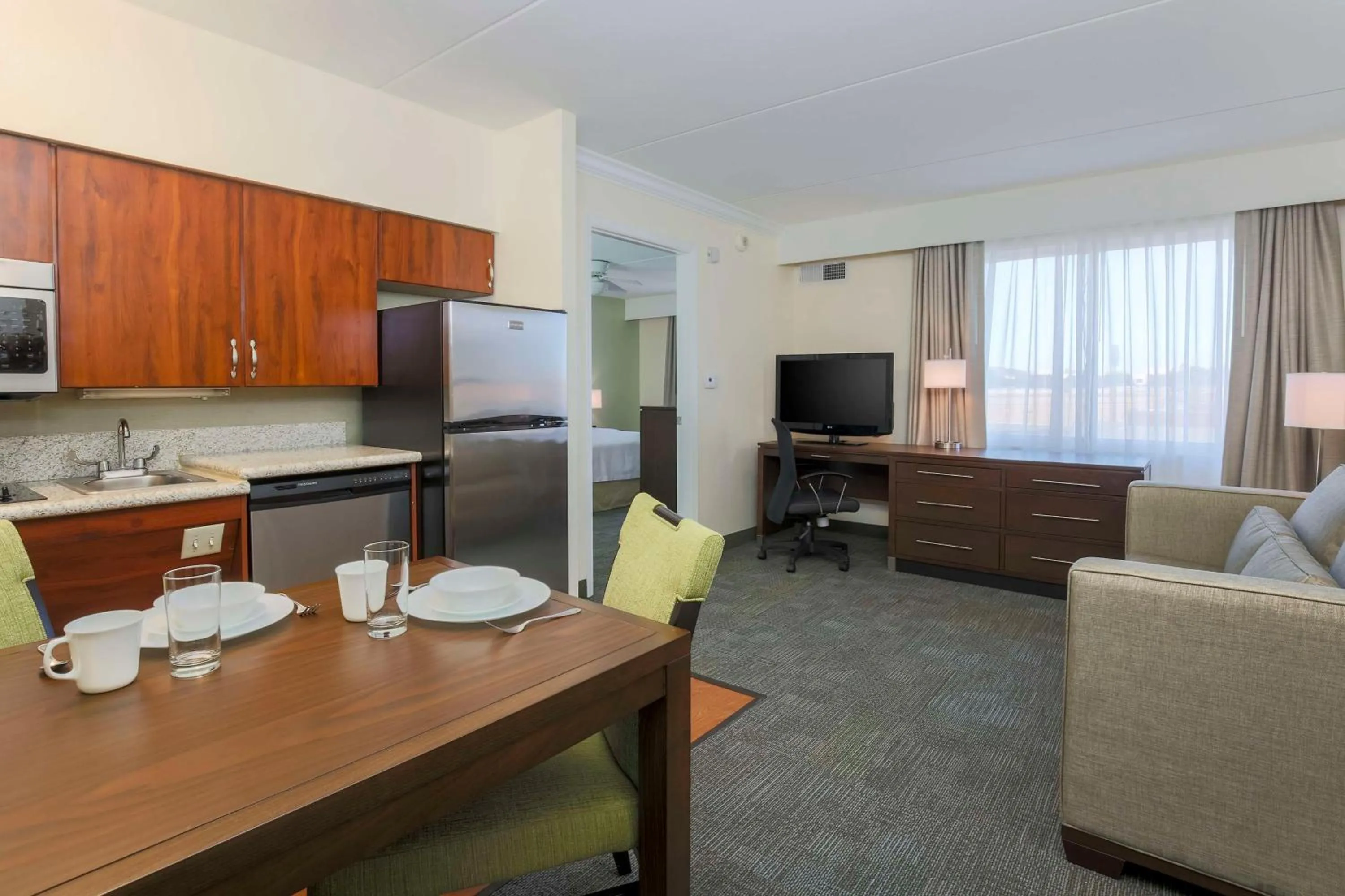 Kitchen or kitchenette in Homewood Suites by Hilton Ft. Worth-North at Fossil Creek