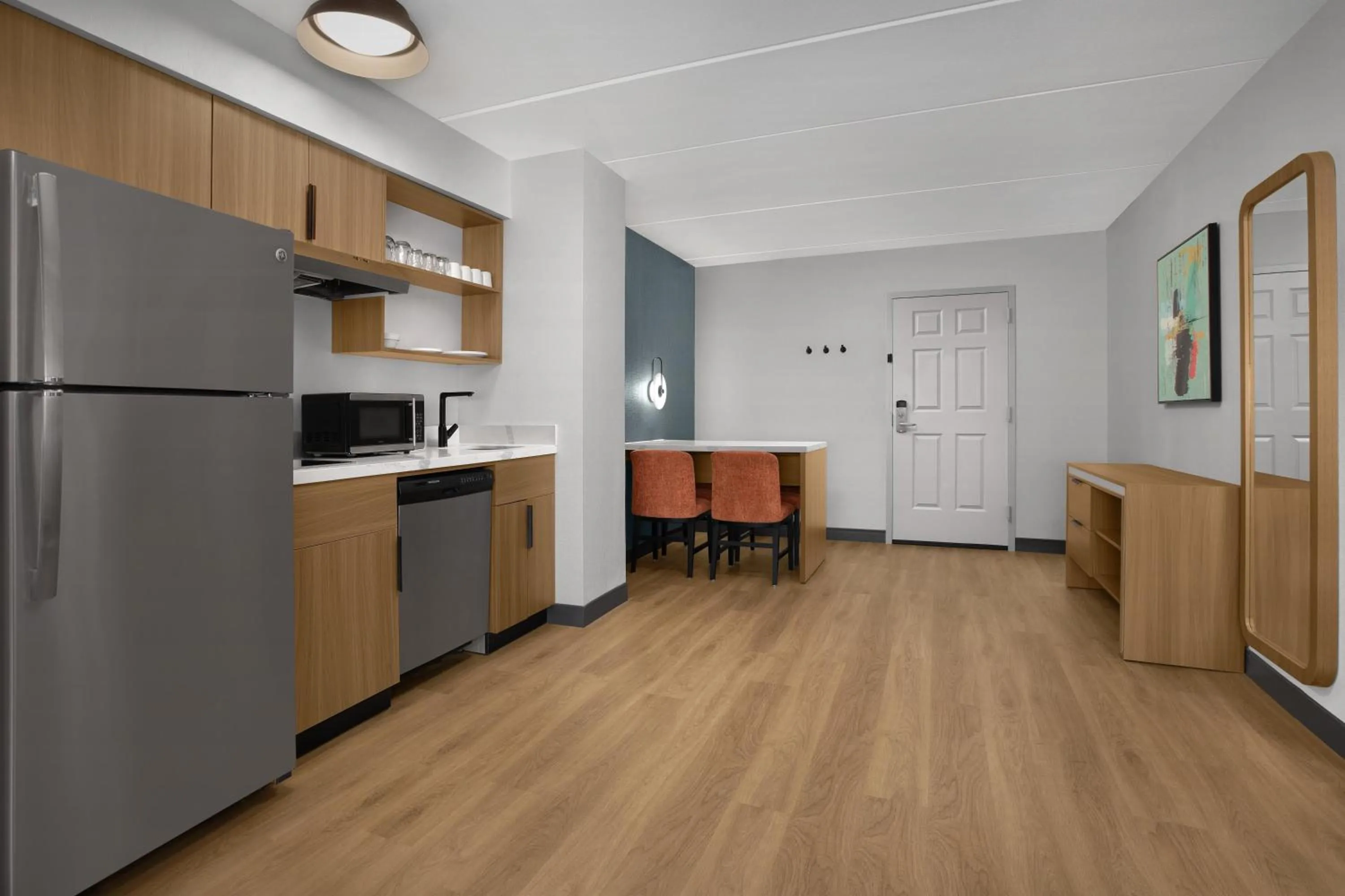 Kitchen or kitchenette in Homewood Suites by Hilton Ft. Worth-North at Fossil Creek
